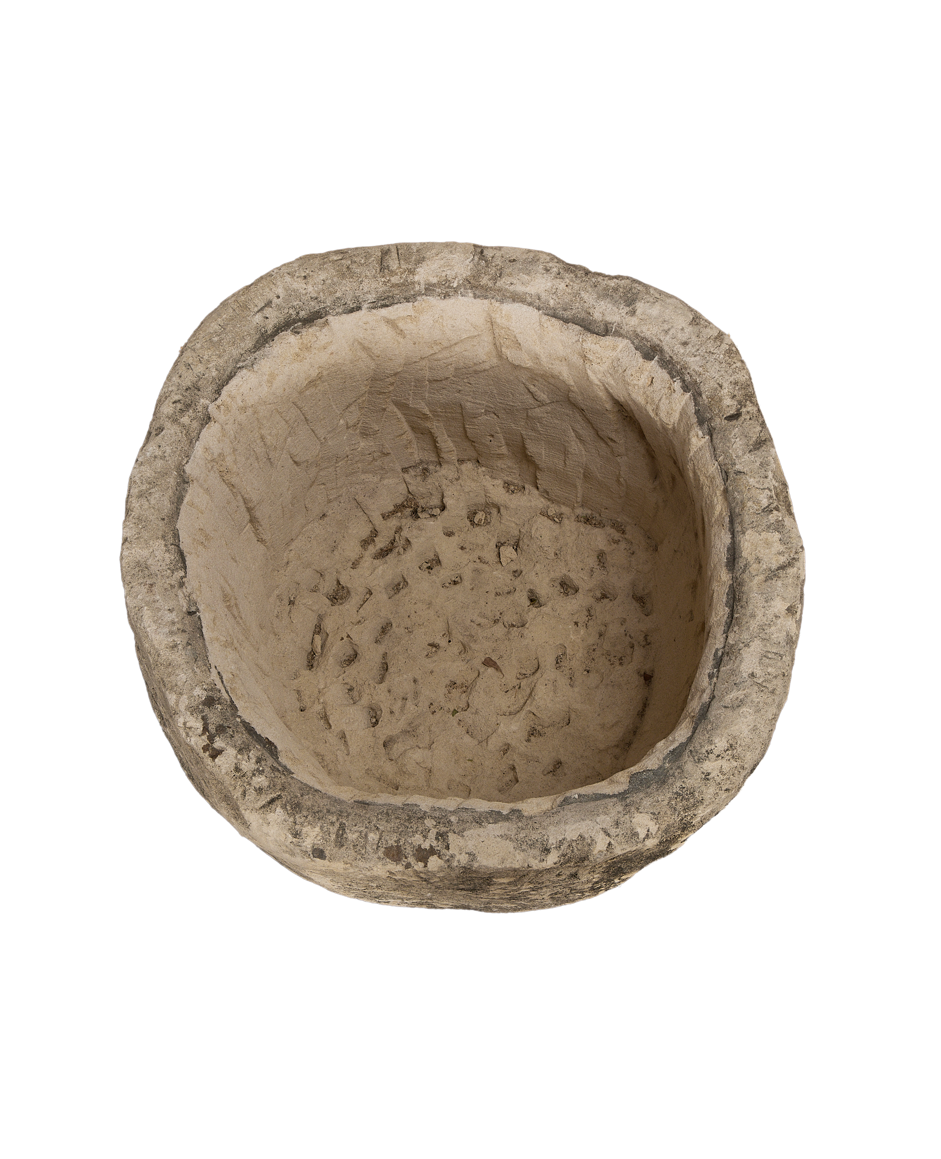 Limestone Trough - Round side view