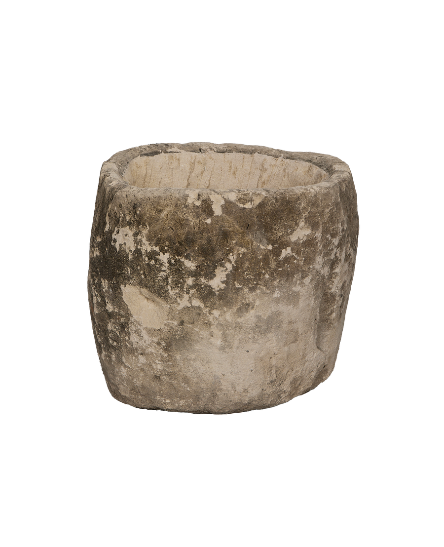 Limestone Trough - Round close-up