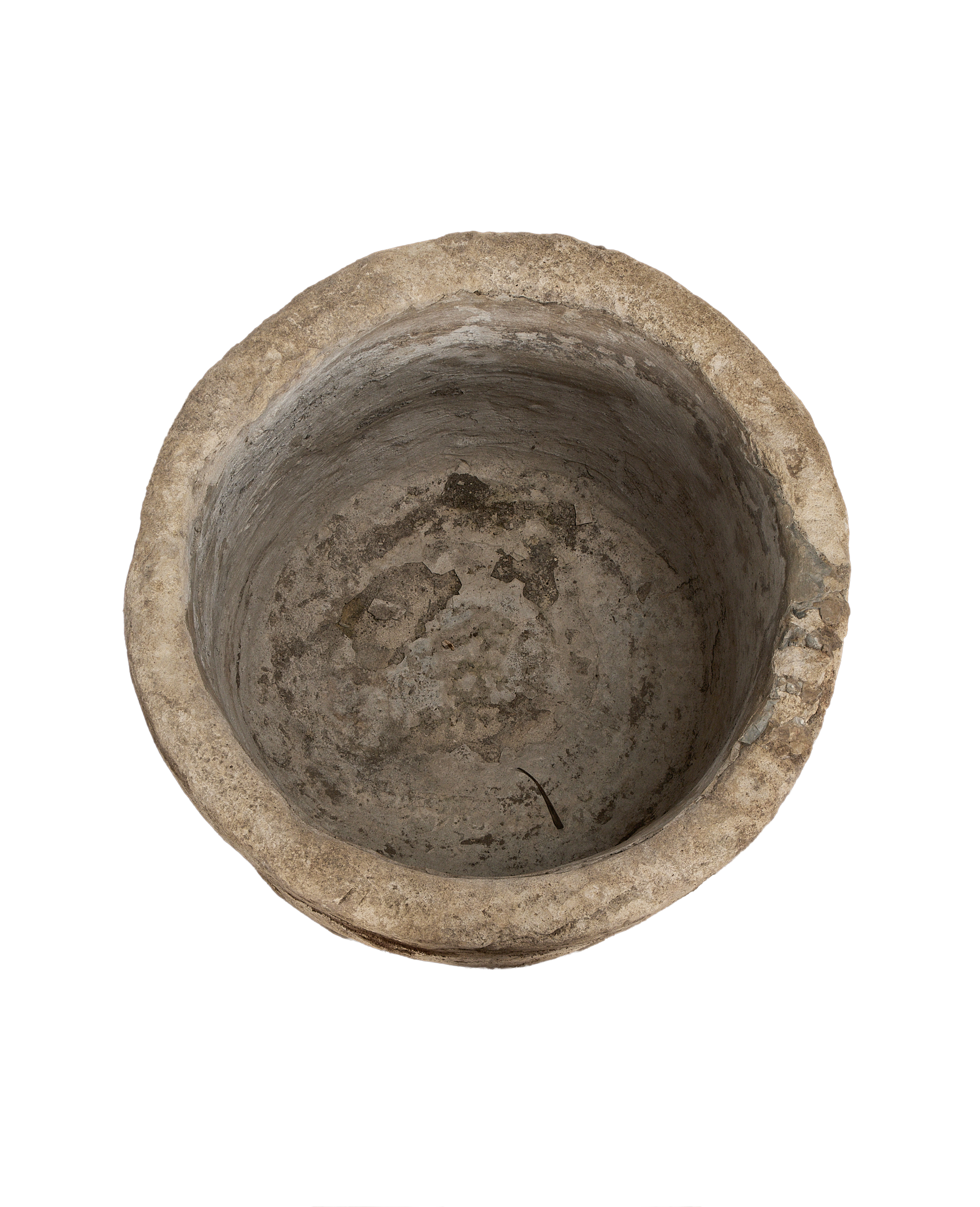Limestone Trough - Round side view