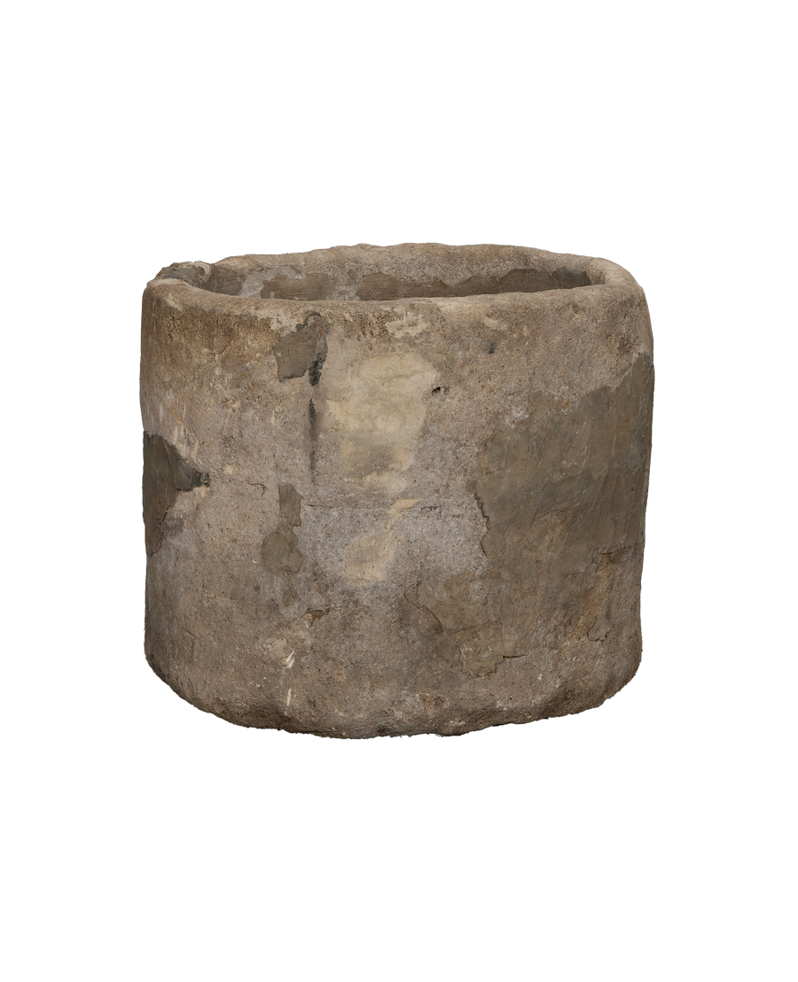 Limestone Trough - Round close-up