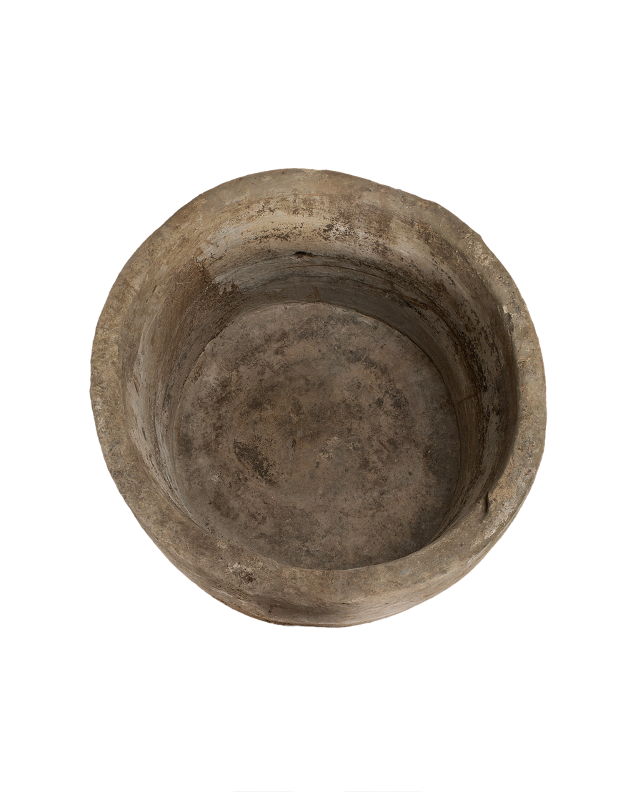 Limestone Trough - Round side view