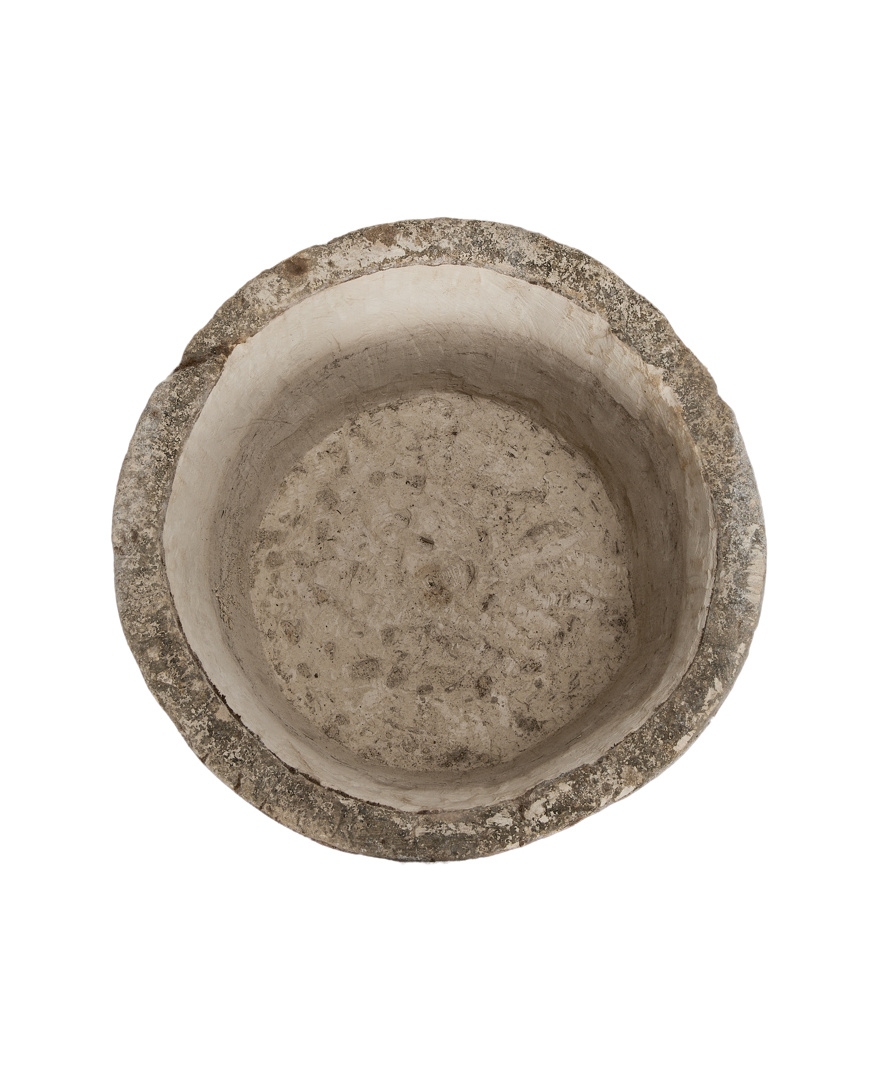 Limestone Trough - Round side view