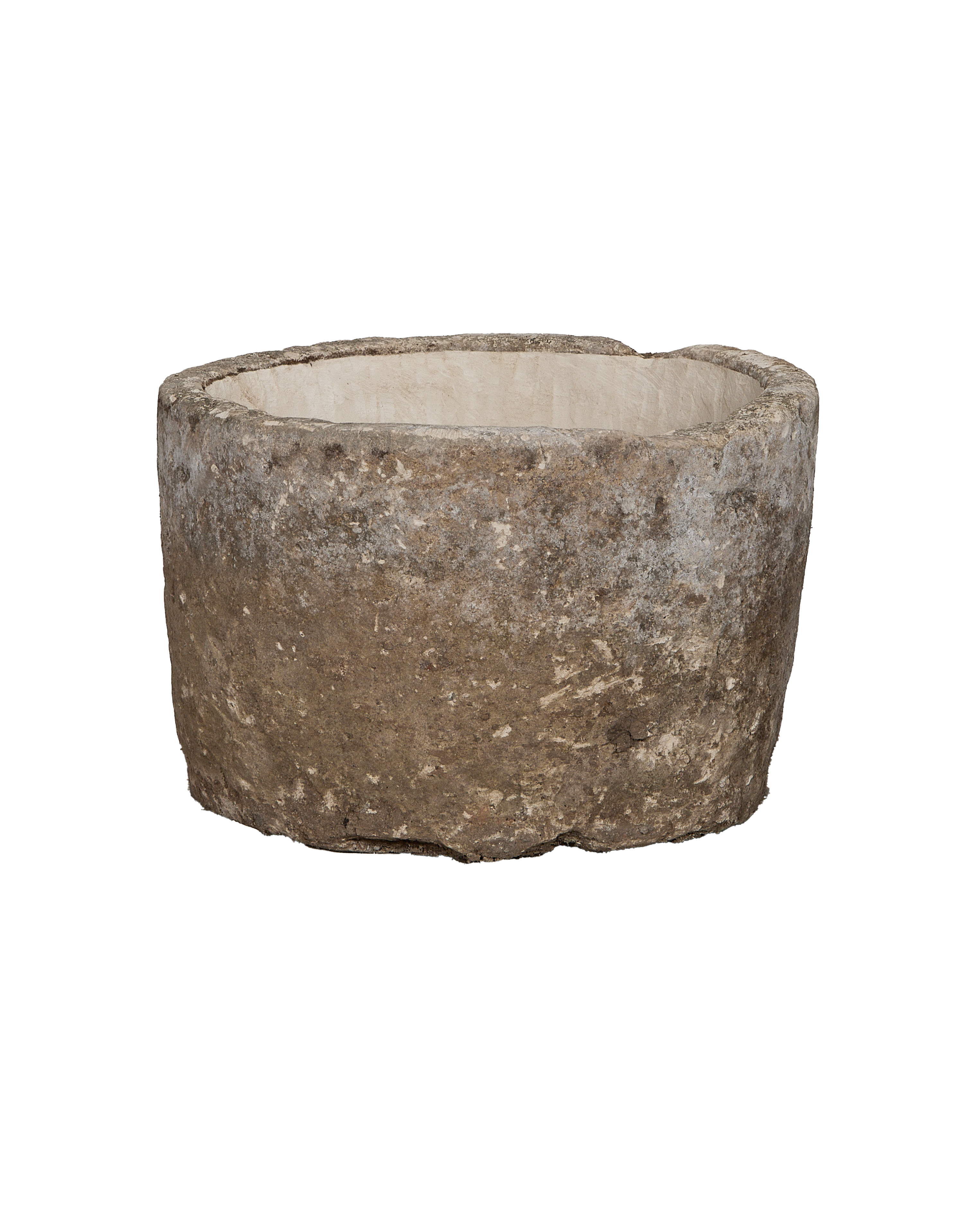 Limestone Trough - Round - oak - from Indonesia - vintage