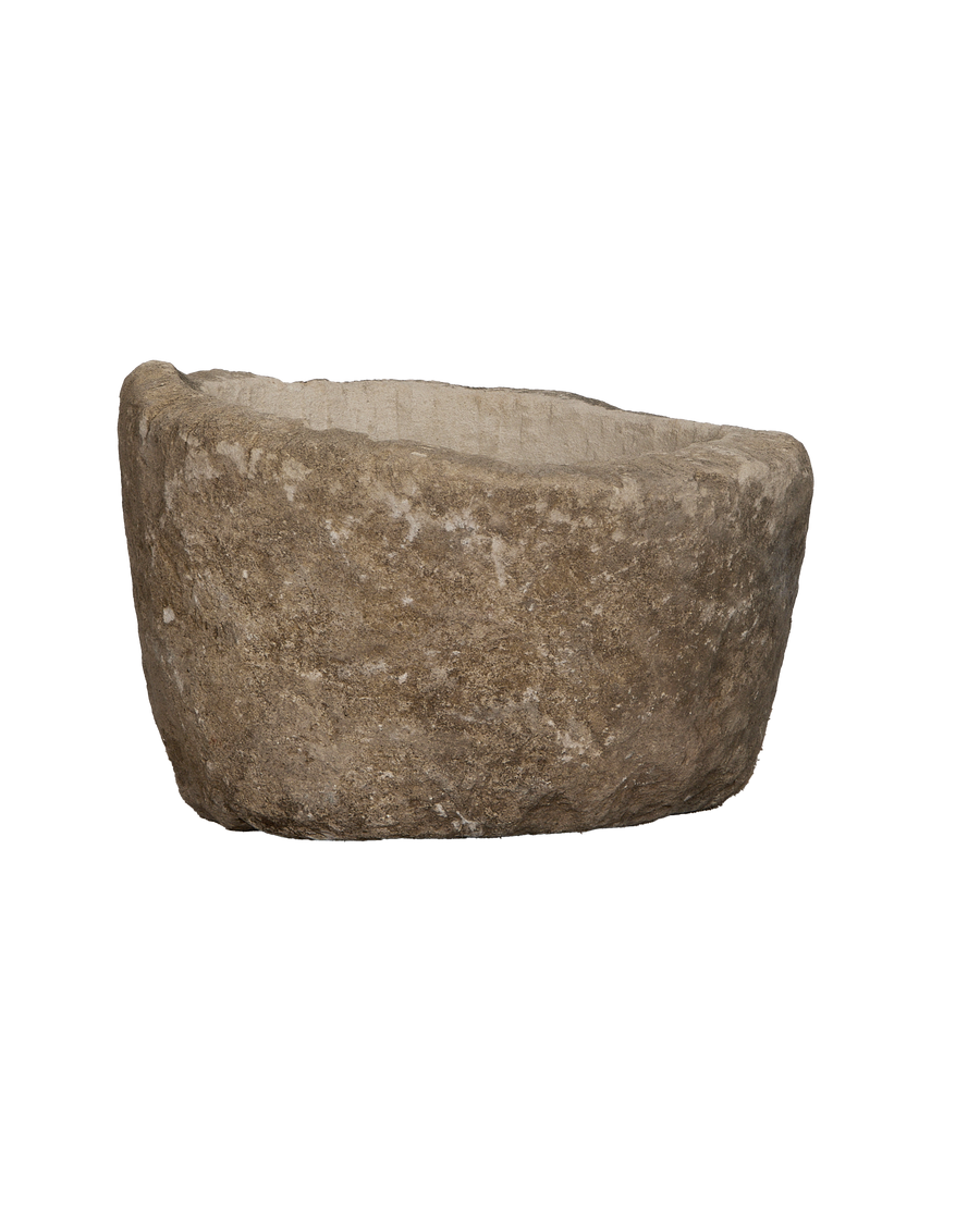 Limestone Trough - Round close-up