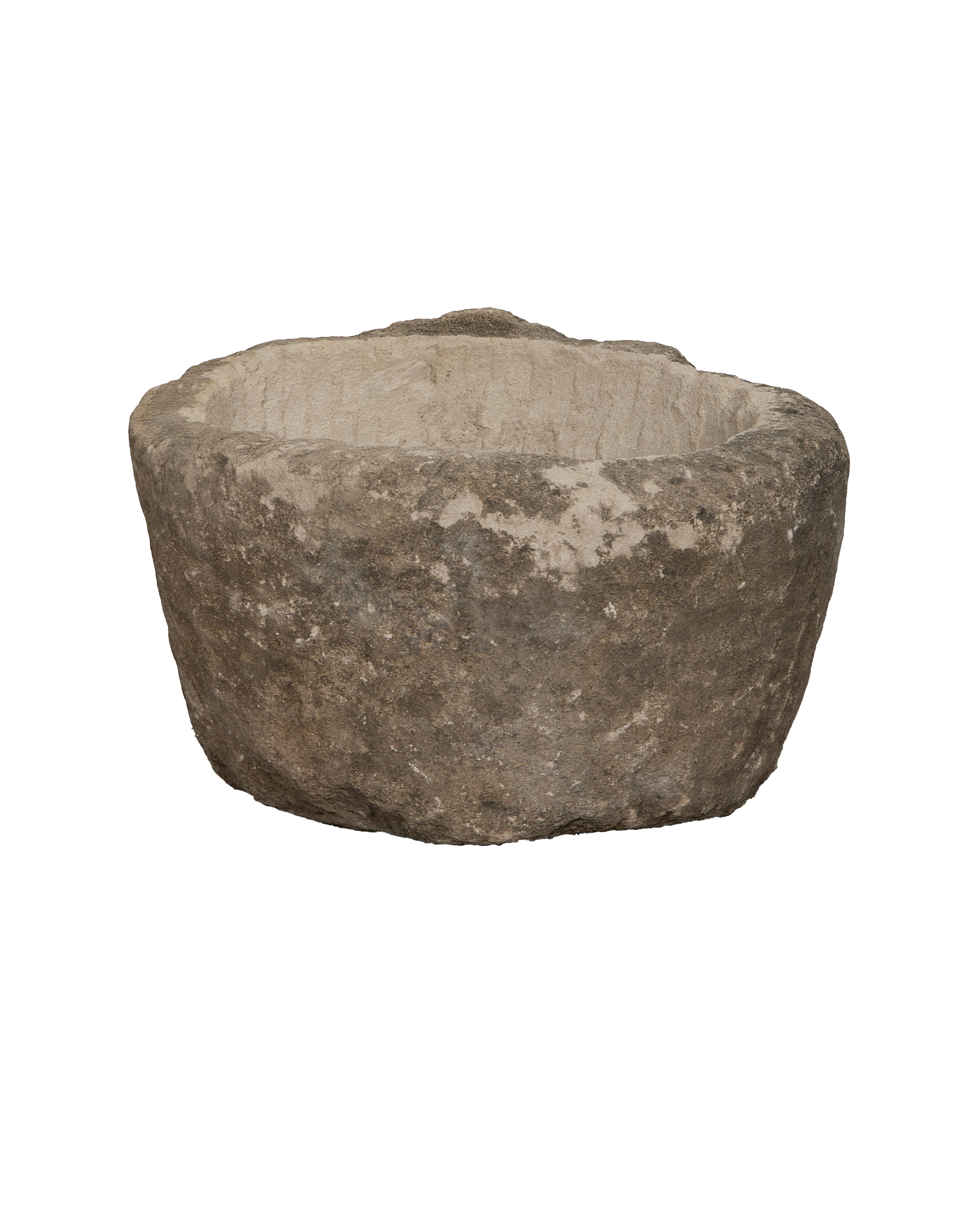Limestone Trough - Round - oak - from Indonesia - vintage