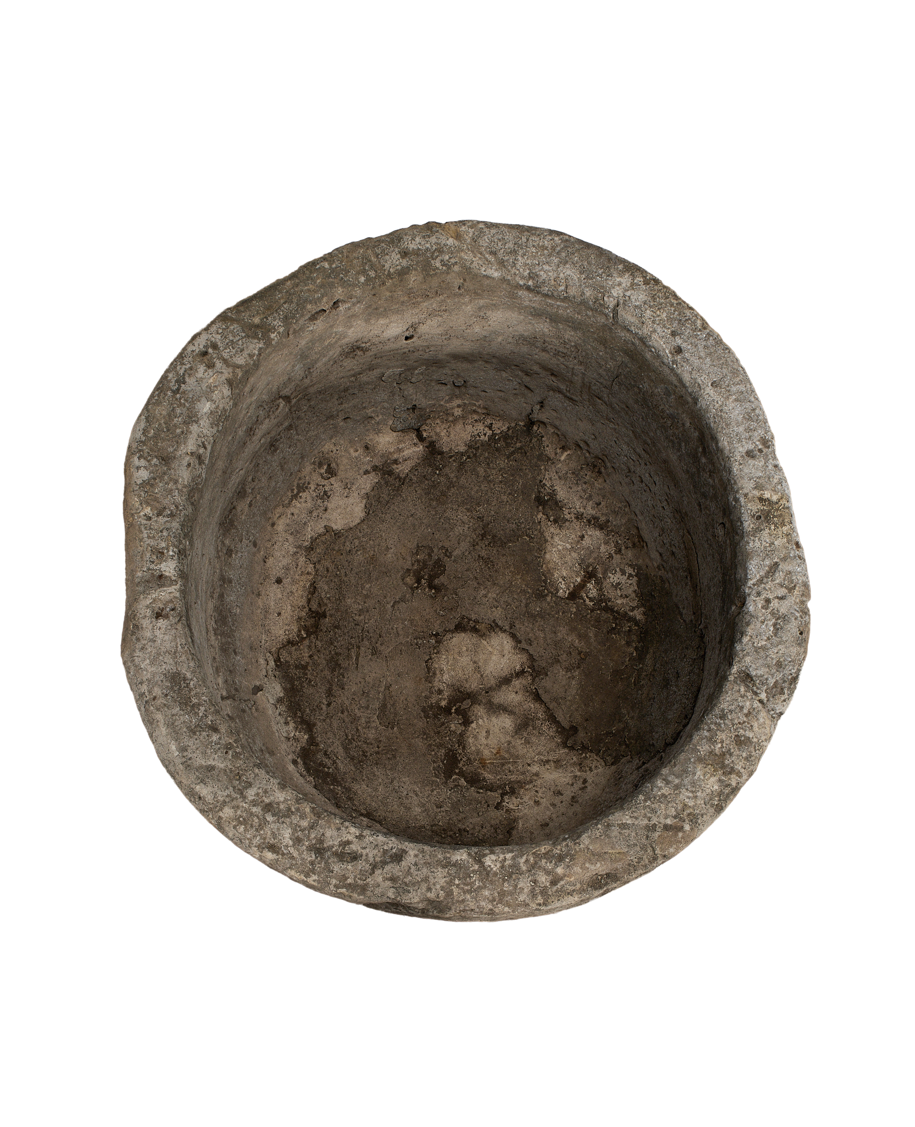 Limestone Trough - Round side view