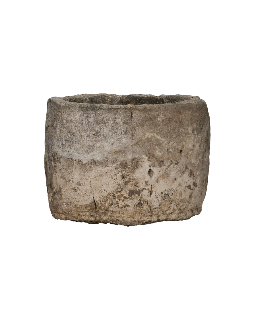 Limestone Trough - Round close-up