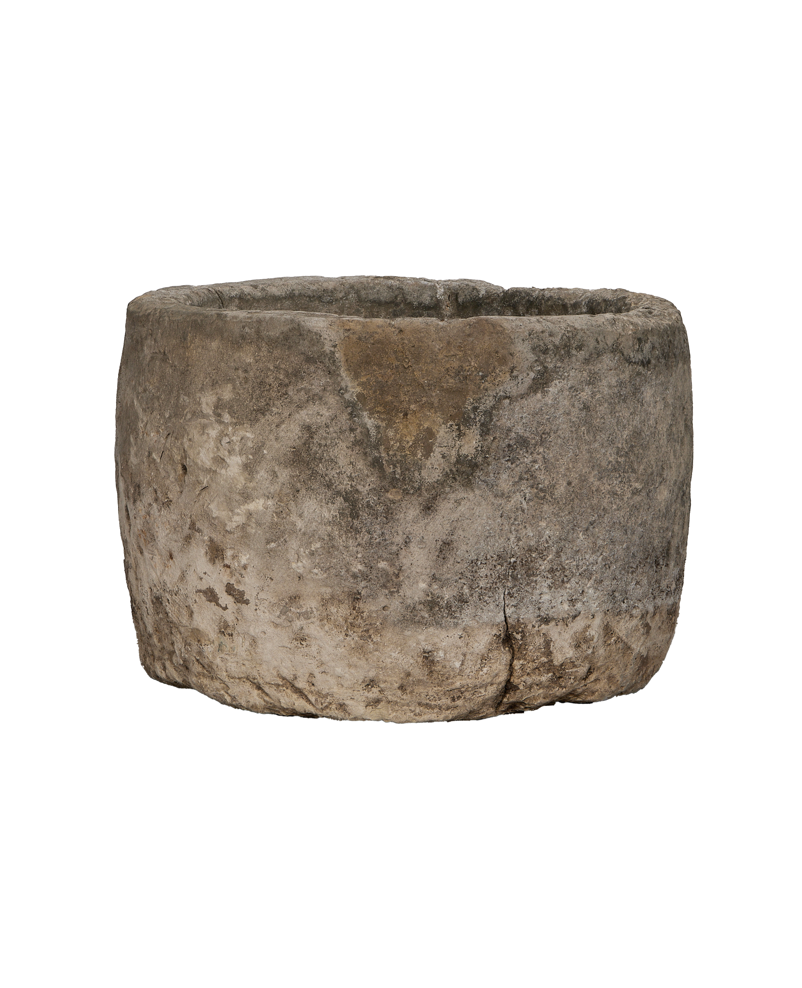Limestone Trough - Round - oak - from Indonesia - vintage