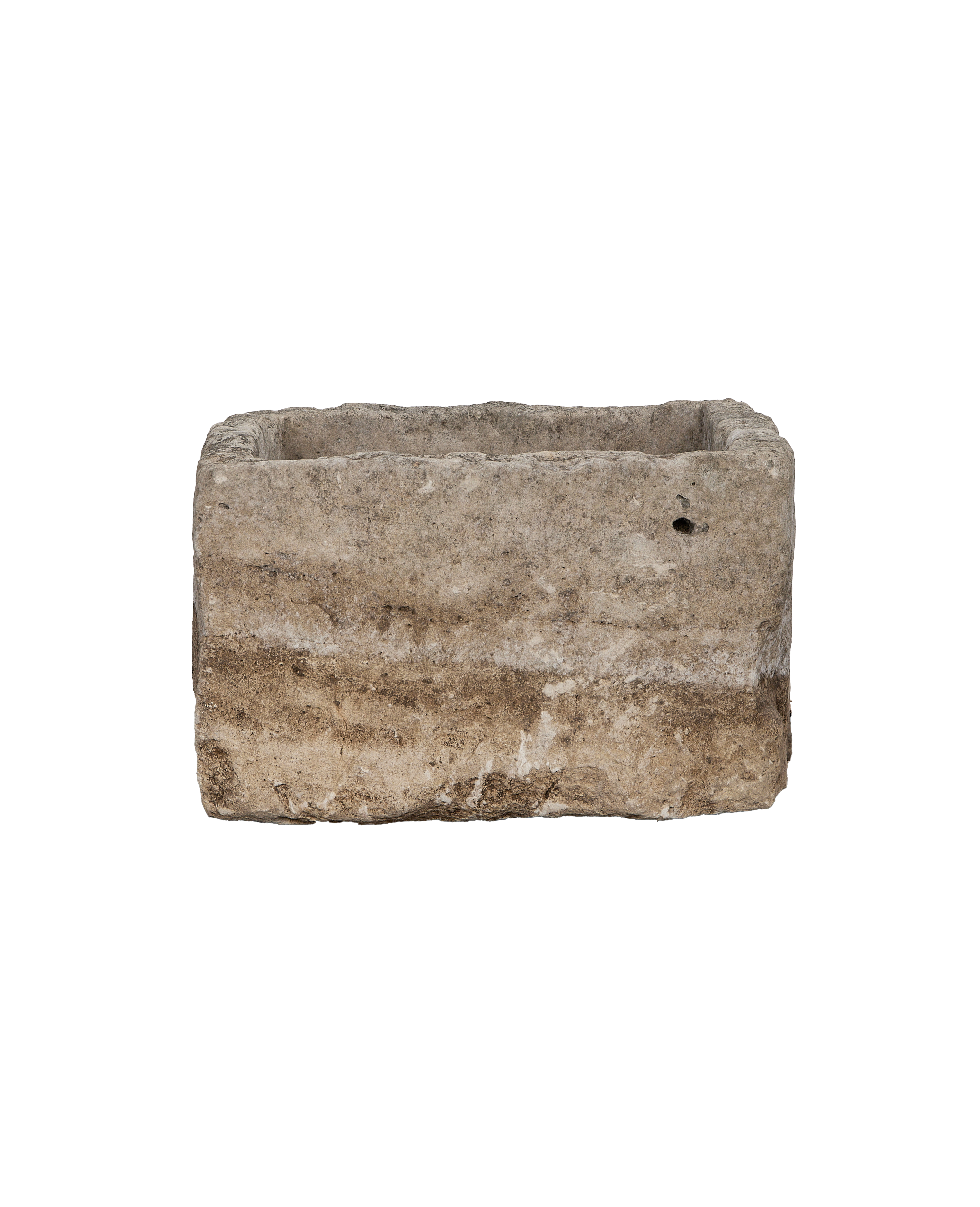 Limestone Trough - Rectangle detail view