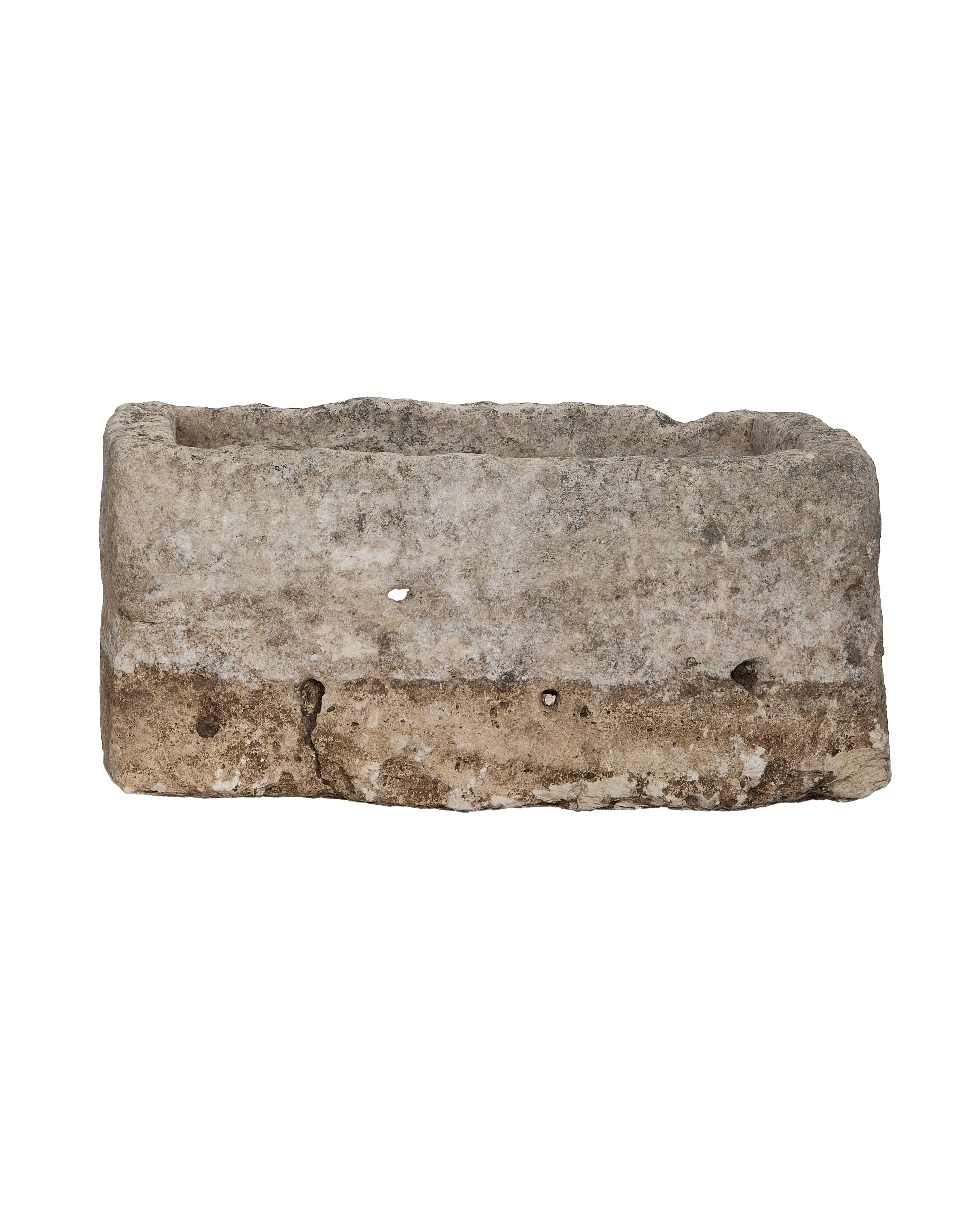 Limestone Trough - Rectangle - oak - from Indonesia - vintage