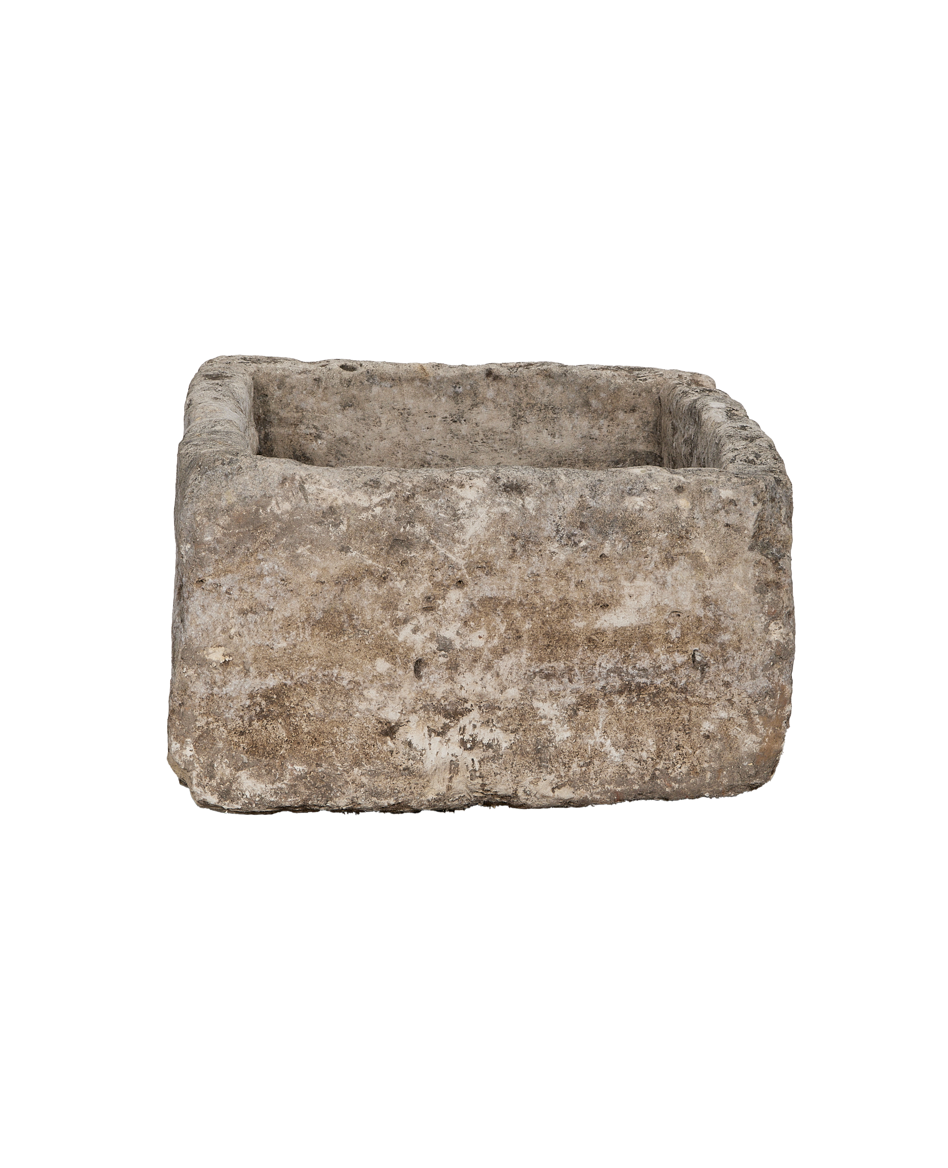 Limestone Trough - Rectangle close-up