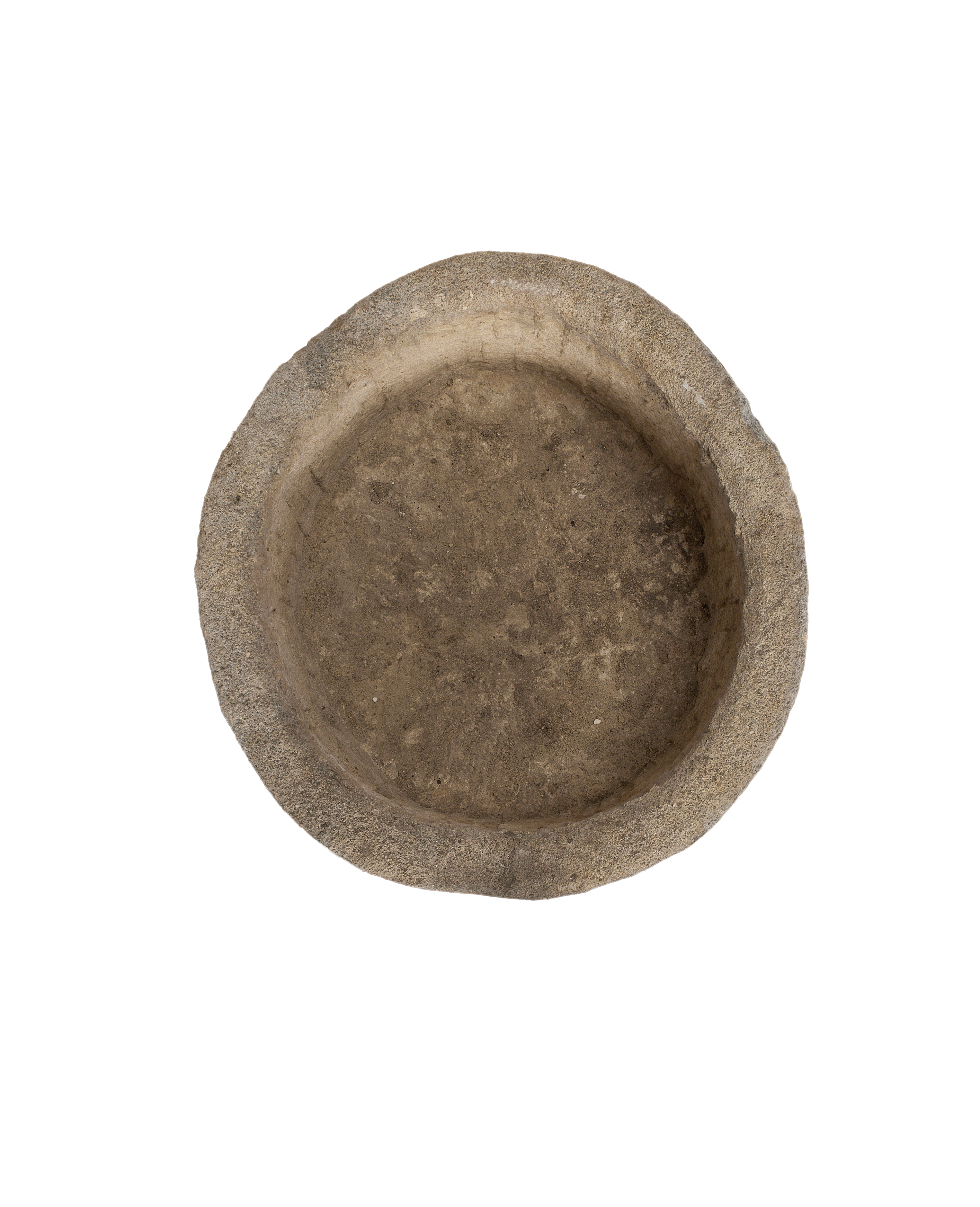 Limestone Trough - Round side view