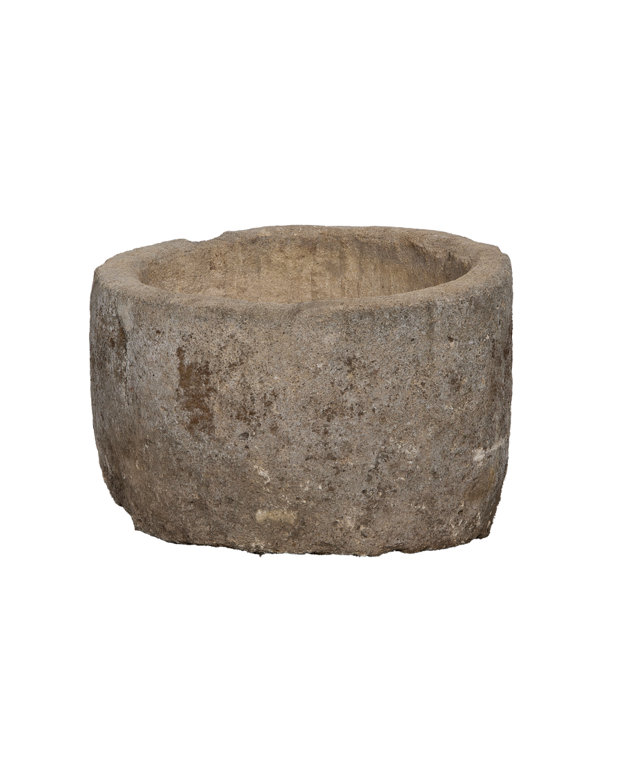 Limestone Trough - Round detail view
