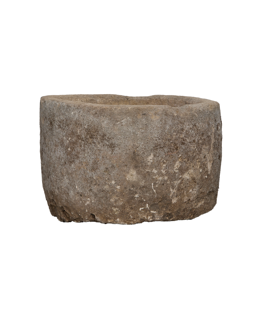 Limestone Trough - Round close-up