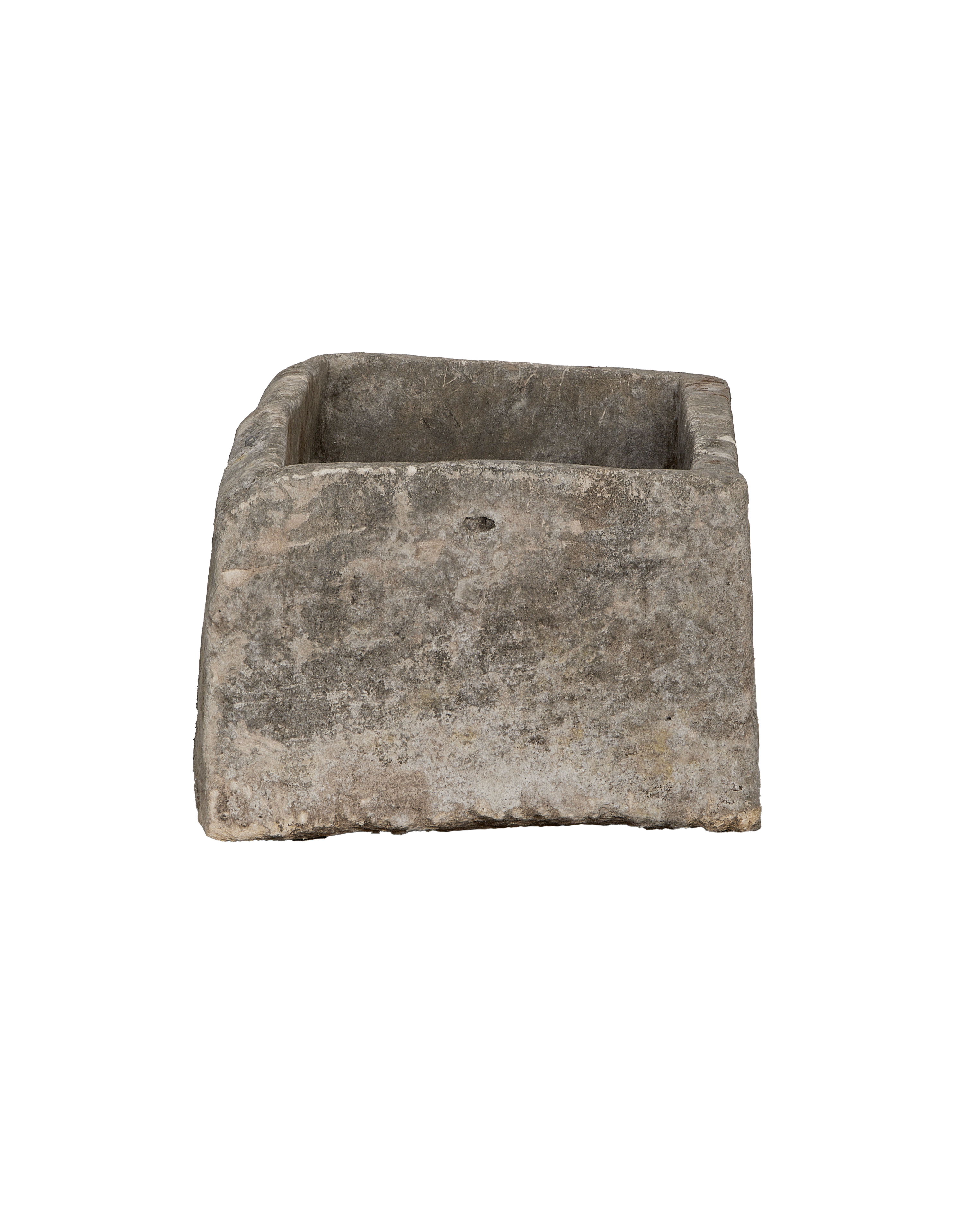 Limestone Trough - Rectangle close-up
