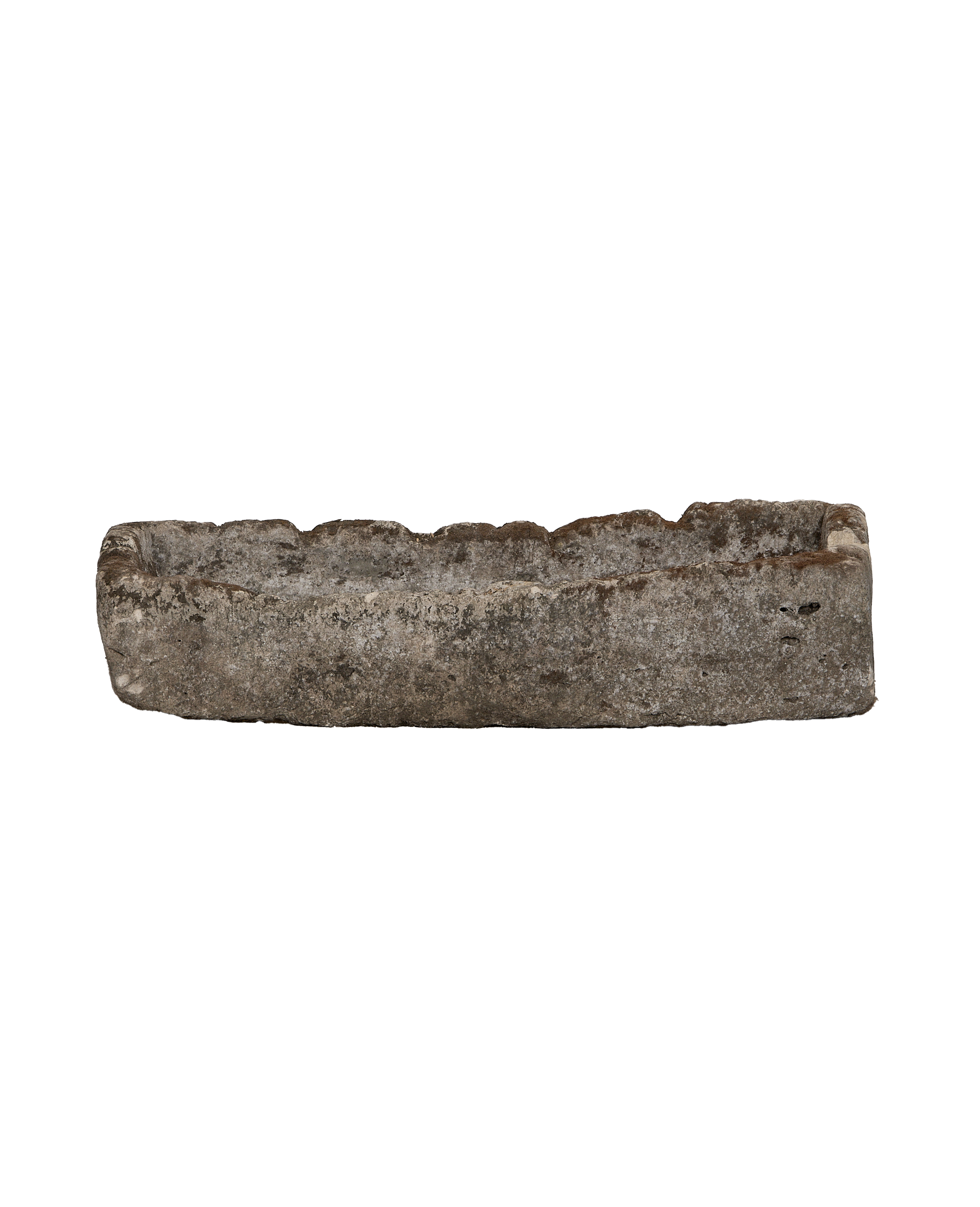 Limestone Trough - Rectangle - oak - from Indonesia - vintage