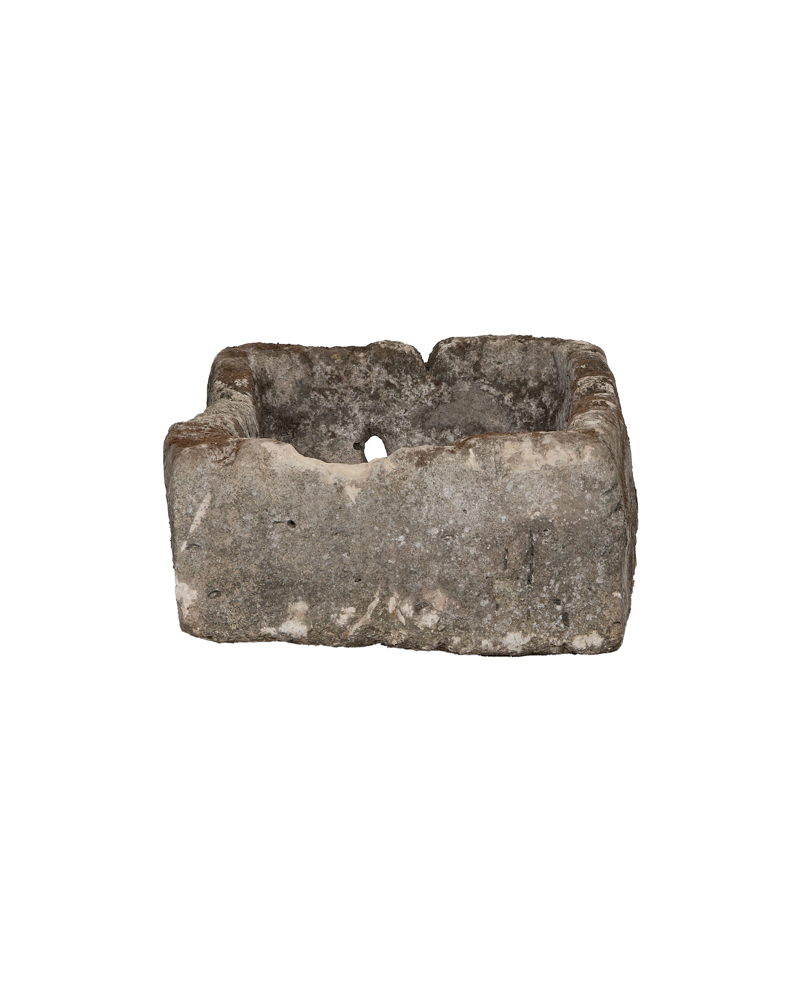 Limestone Trough - Rectangle detail view