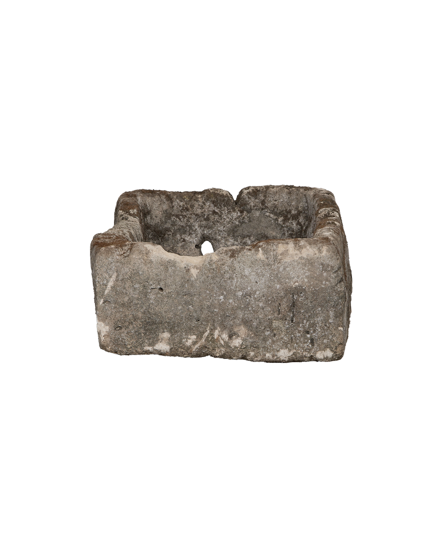 Limestone Trough - Rectangle detail view