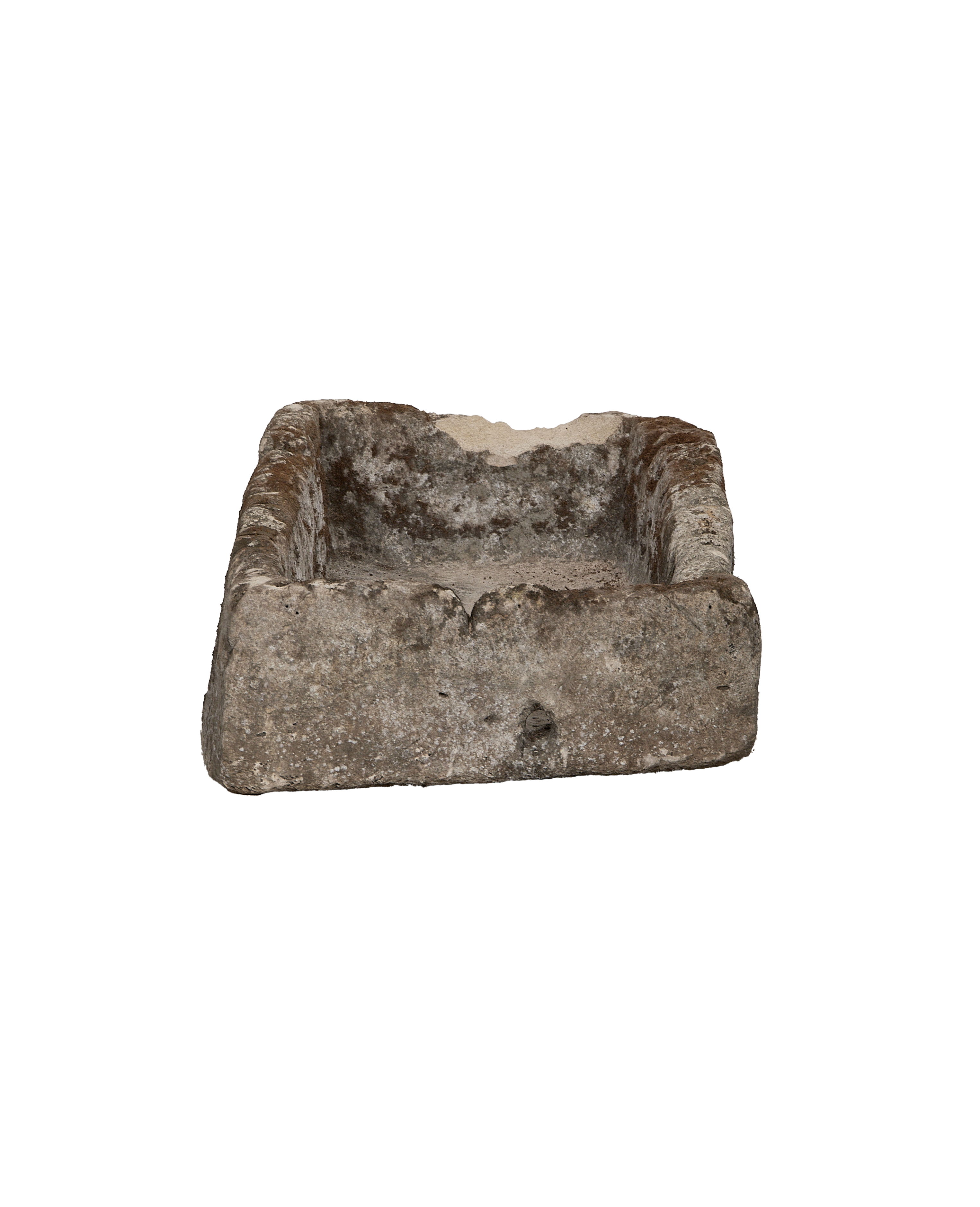 Limestone Trough - Rectangle close-up