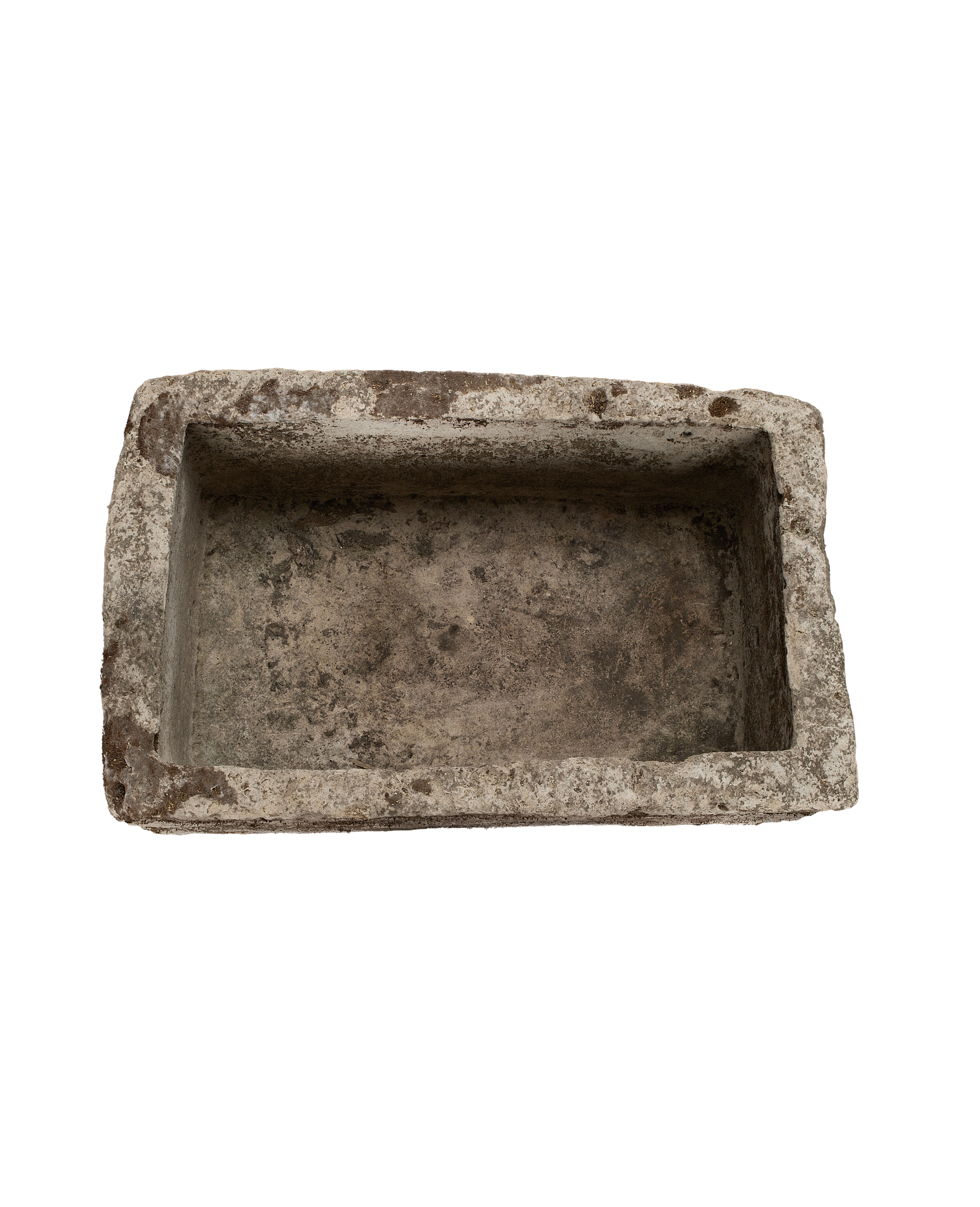 Limestone Trough - Rectangle side view