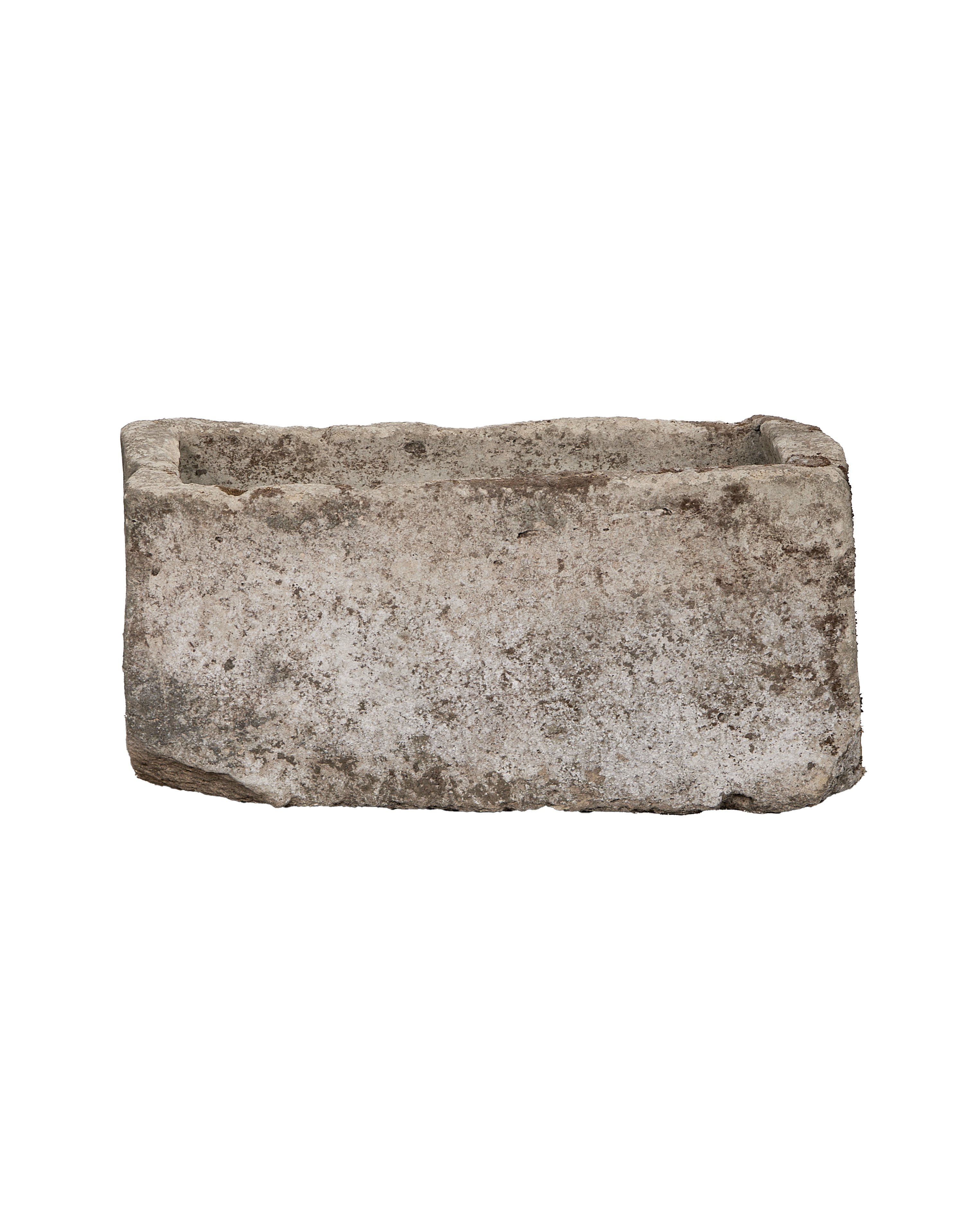 Limestone Trough - Rectangle - oak - from Indonesia - vintage