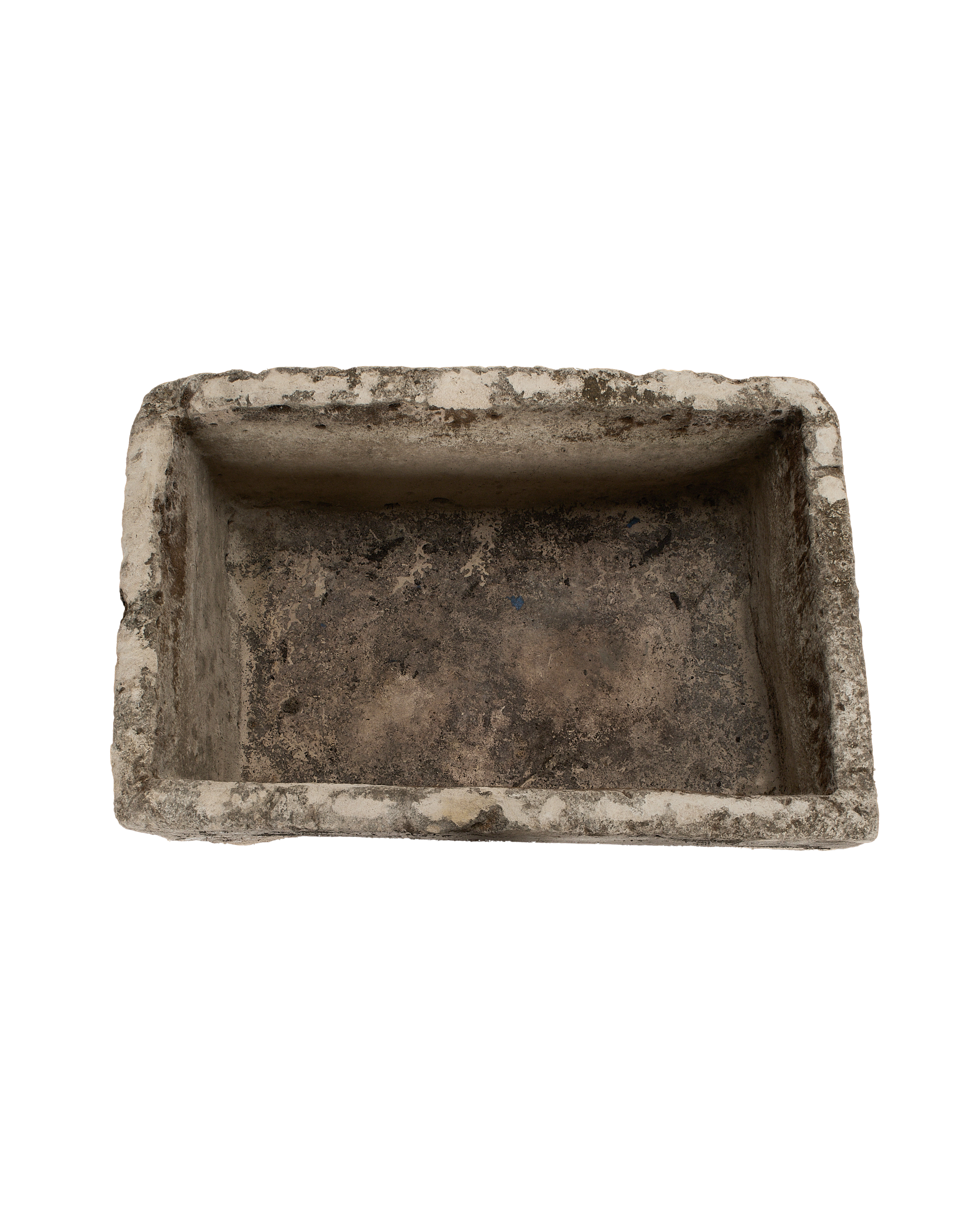 Limestone Trough - Rectangle side view