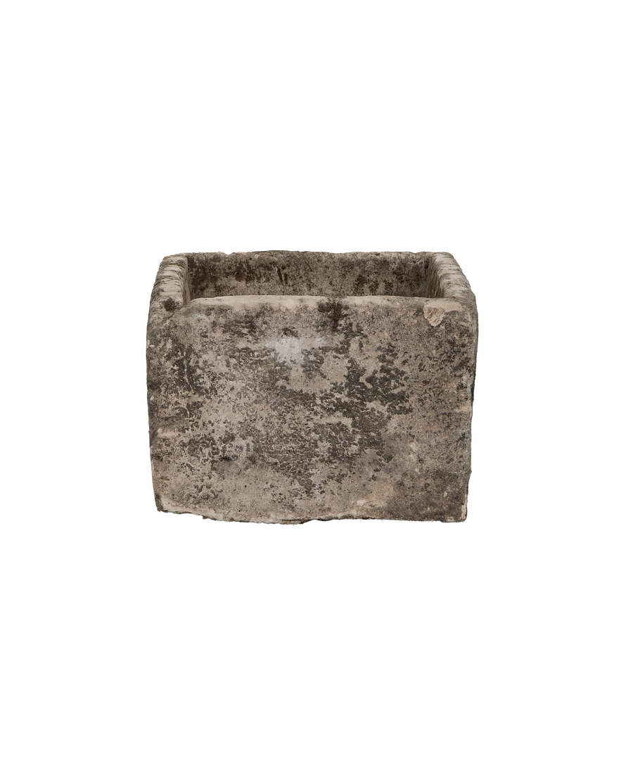 Limestone Trough - Rectangle close-up