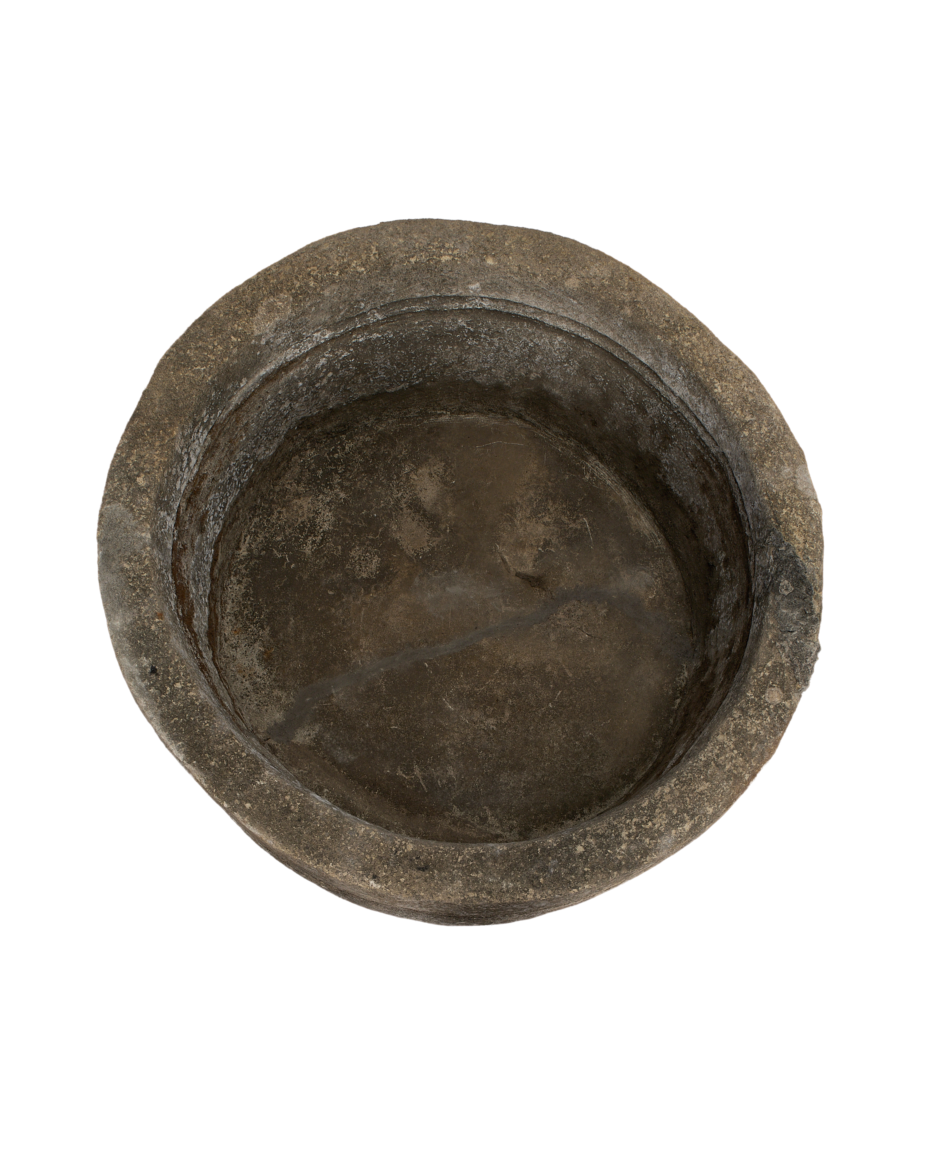 Limestone Trough - Round side view