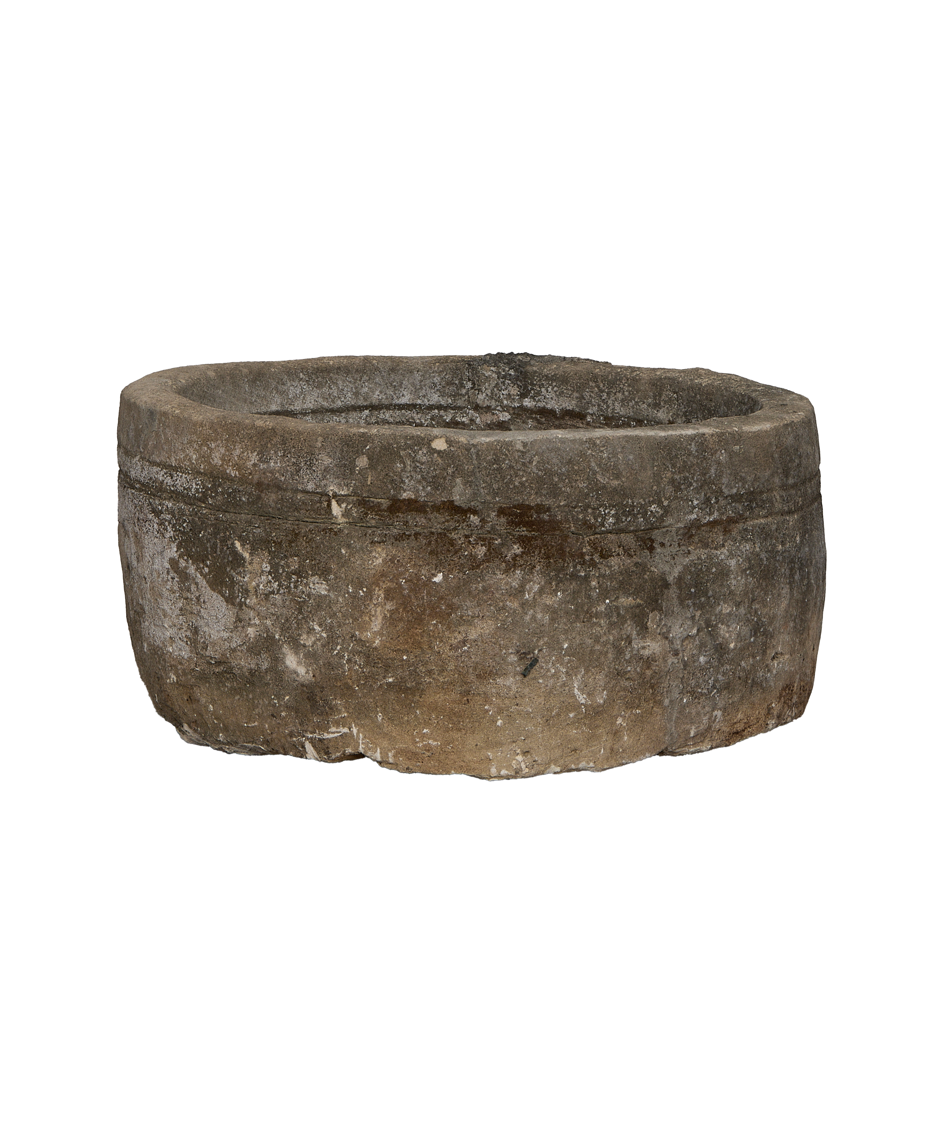Limestone Trough - Round close-up