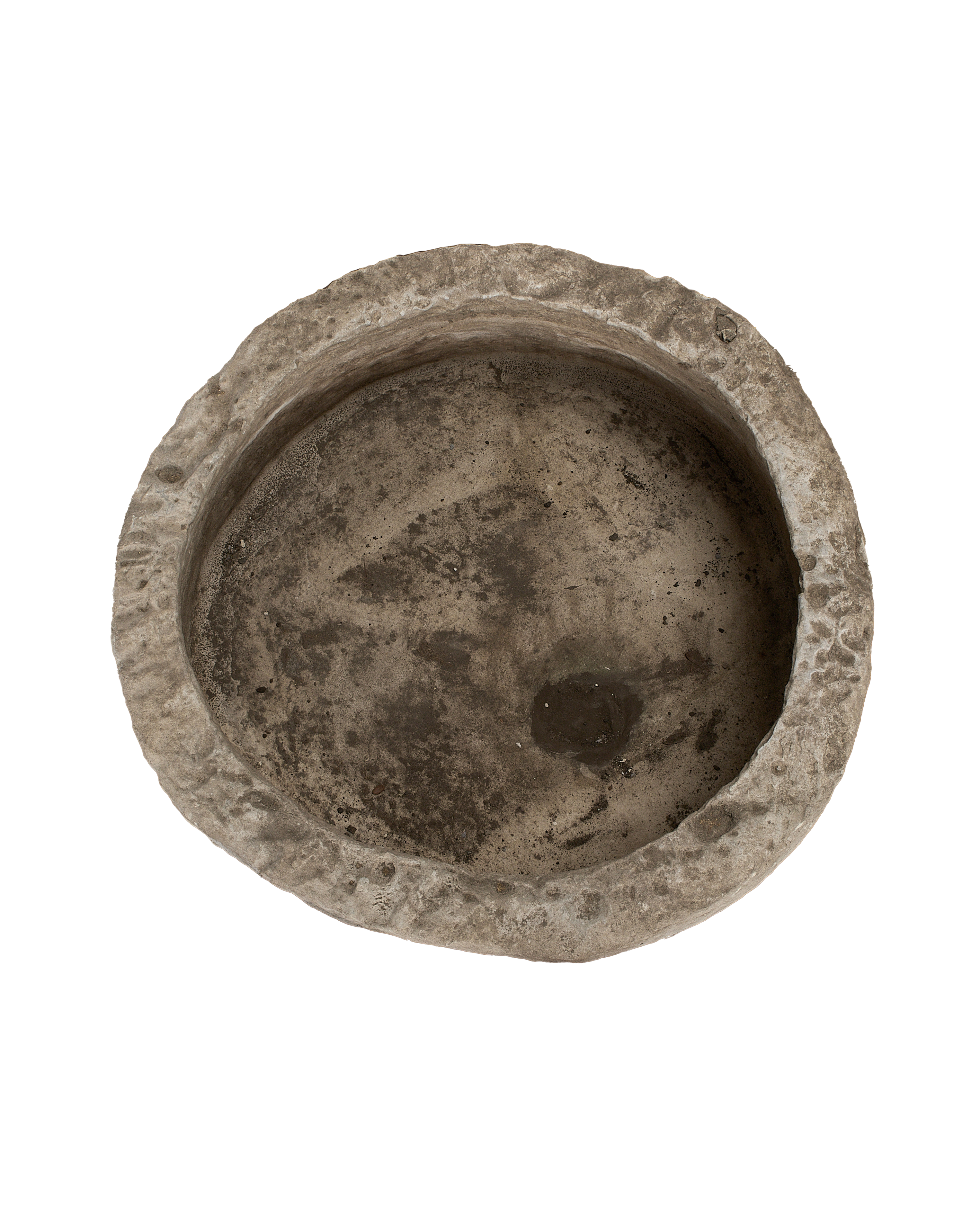 Limestone Trough - Round side view