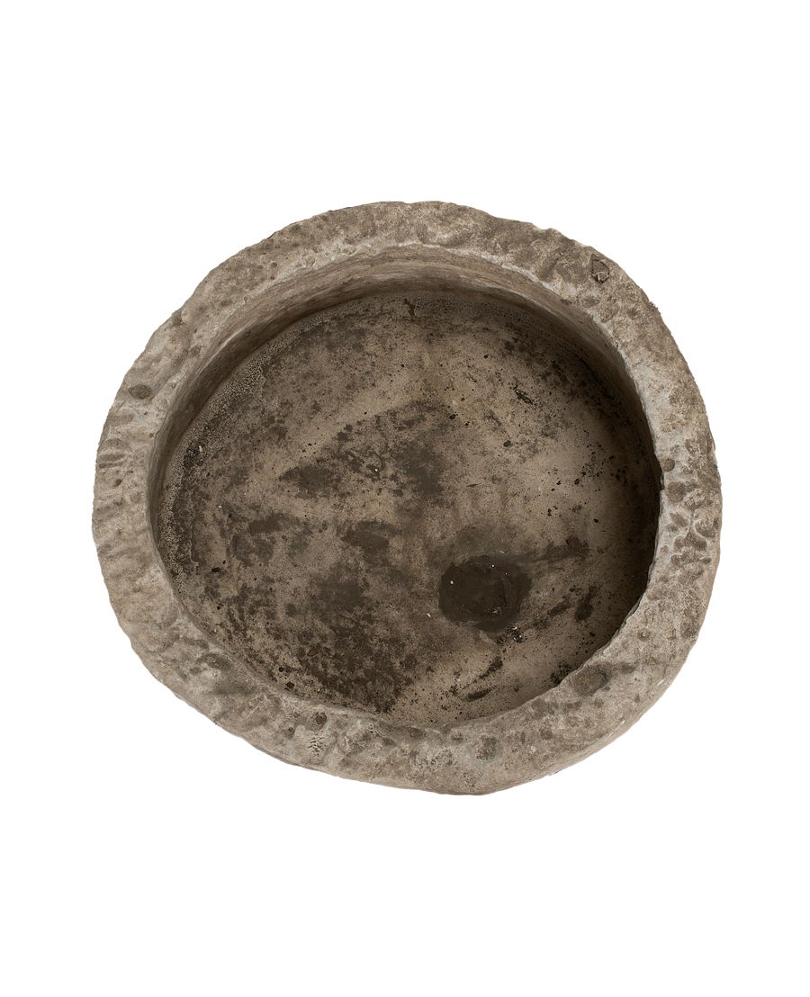 Limestone Trough - Round side view