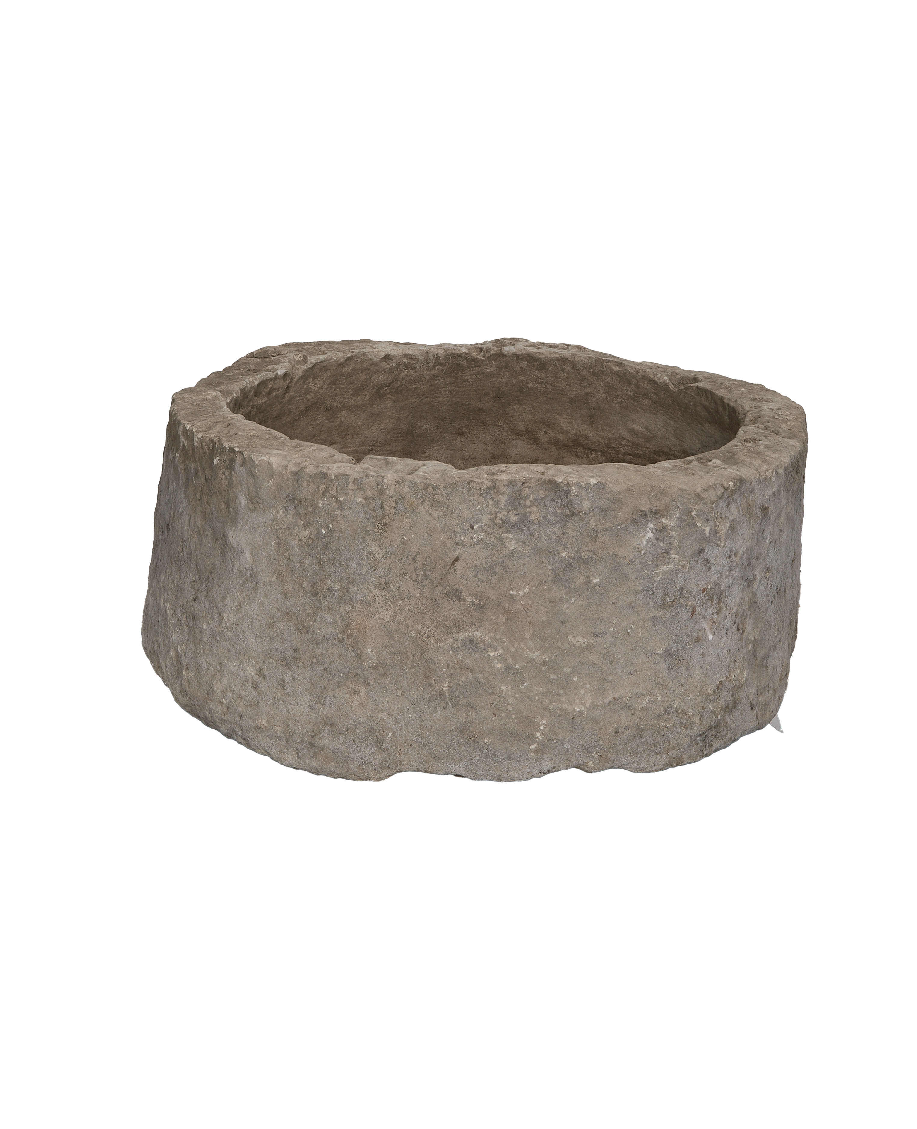 Limestone Trough - Round - oak - from Indonesia - vintage
