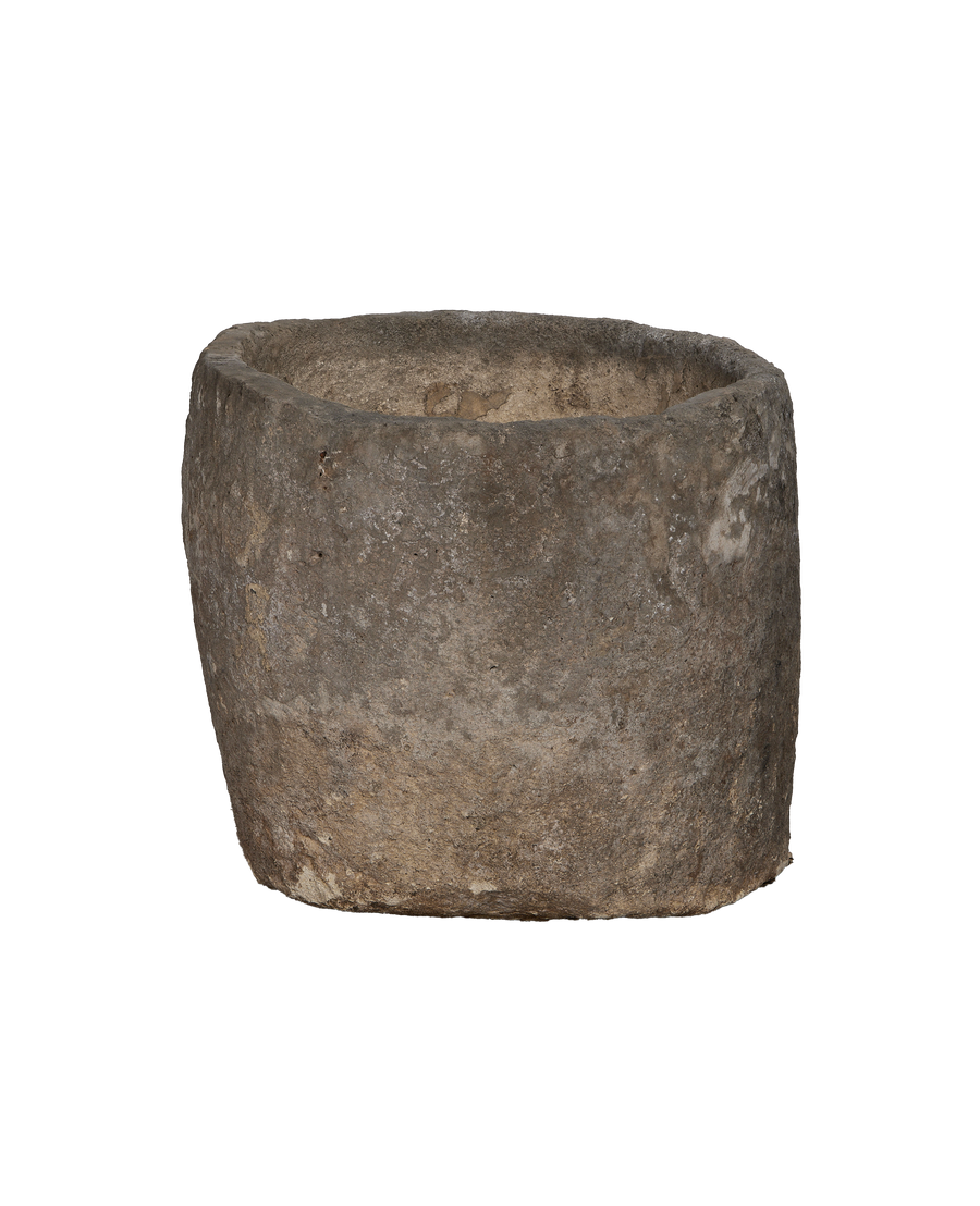 Limestone Trough - Round detail view