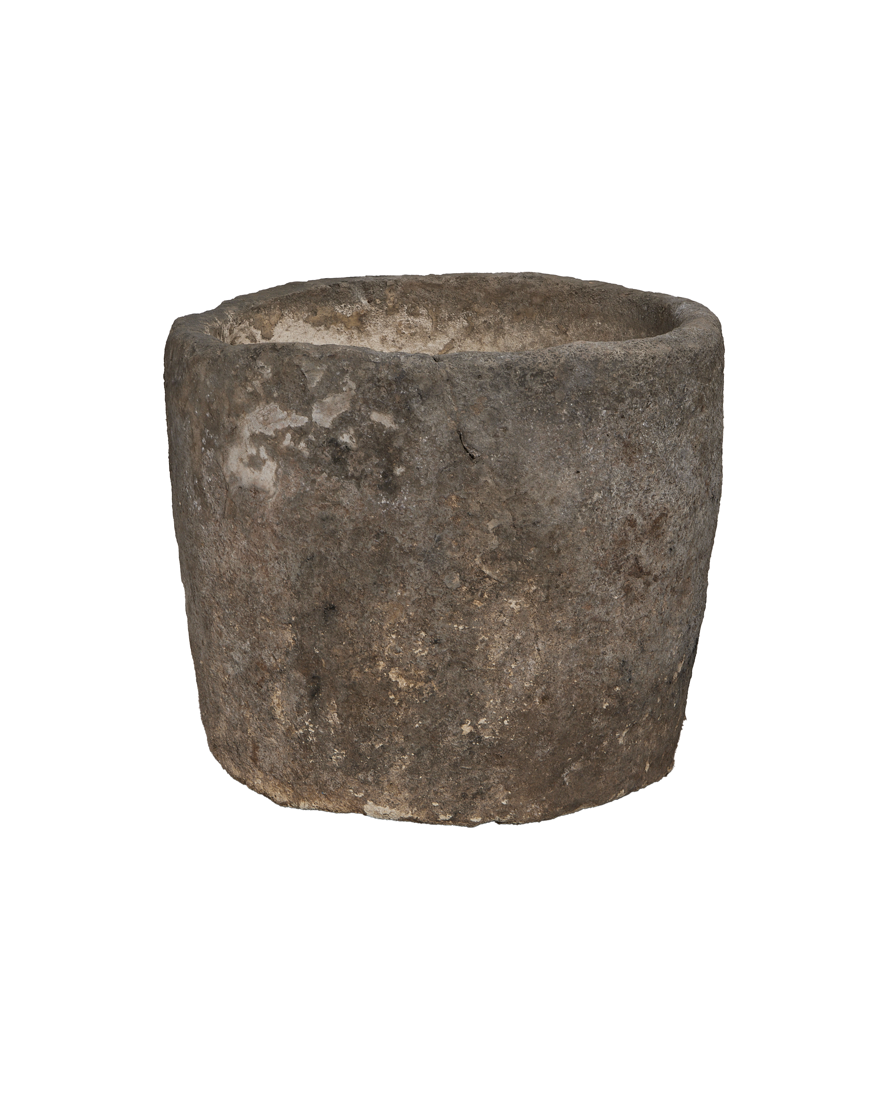 Limestone Trough - Round - oak - from Indonesia - vintage