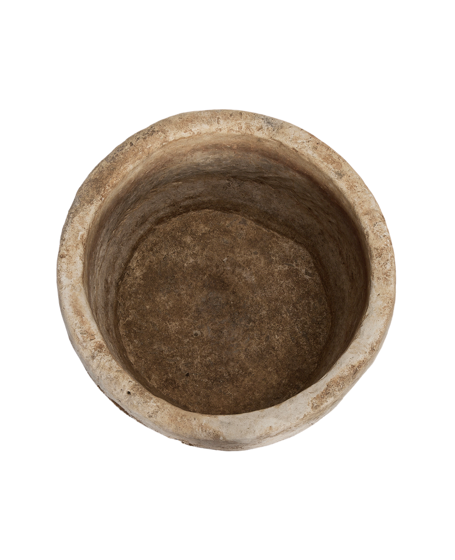 Limestone Trough - Round side view