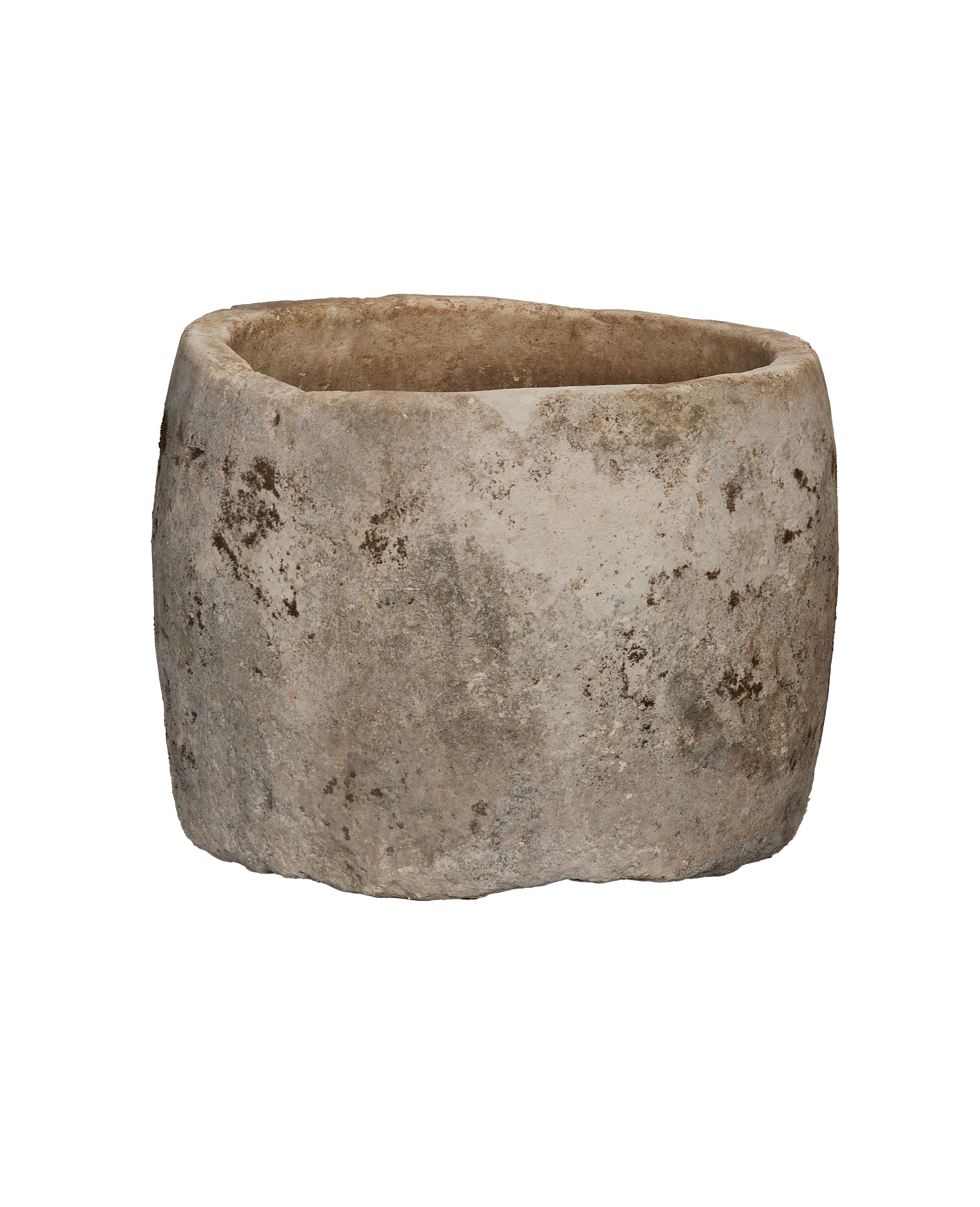 Limestone Trough - Round - oak - from Indonesia - vintage
