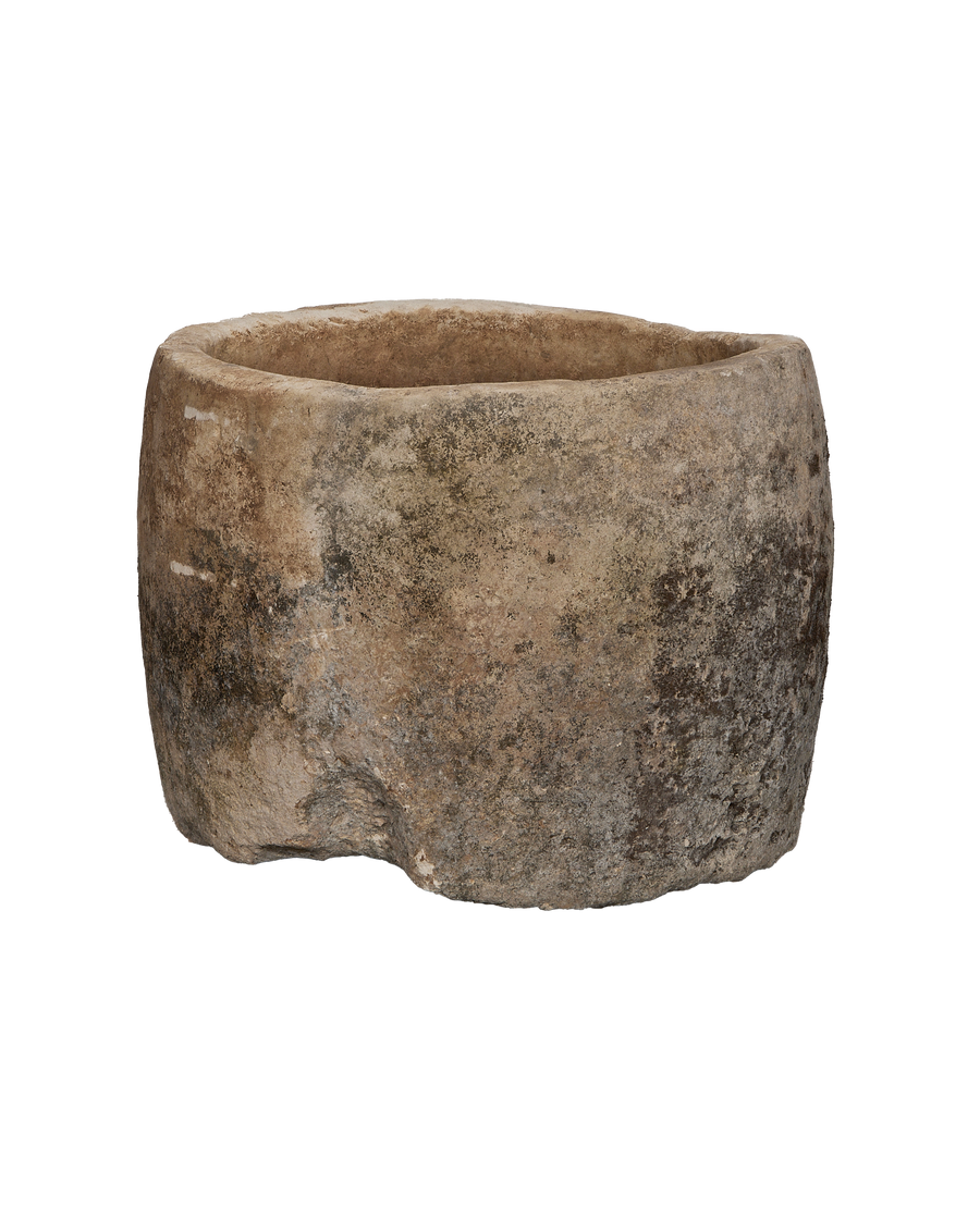 Limestone Trough - Round alternate angle