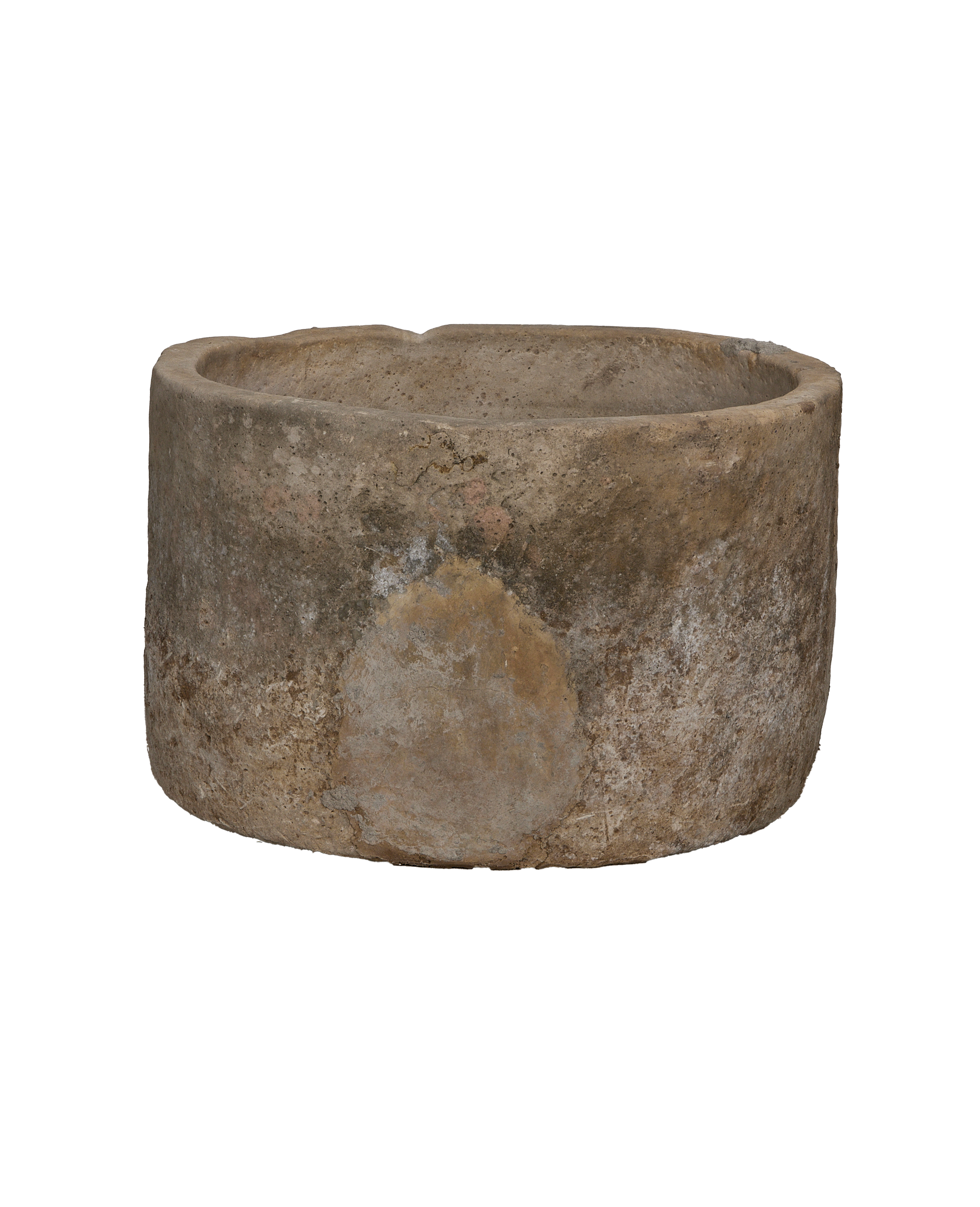 Limestone Trough - Round - oak - from Indonesia - vintage