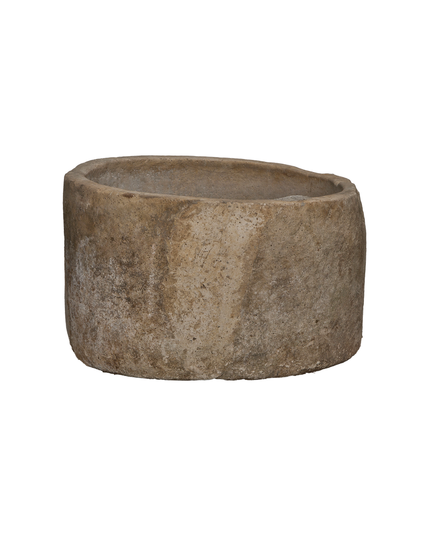 Limestone Trough - Round alternate angle