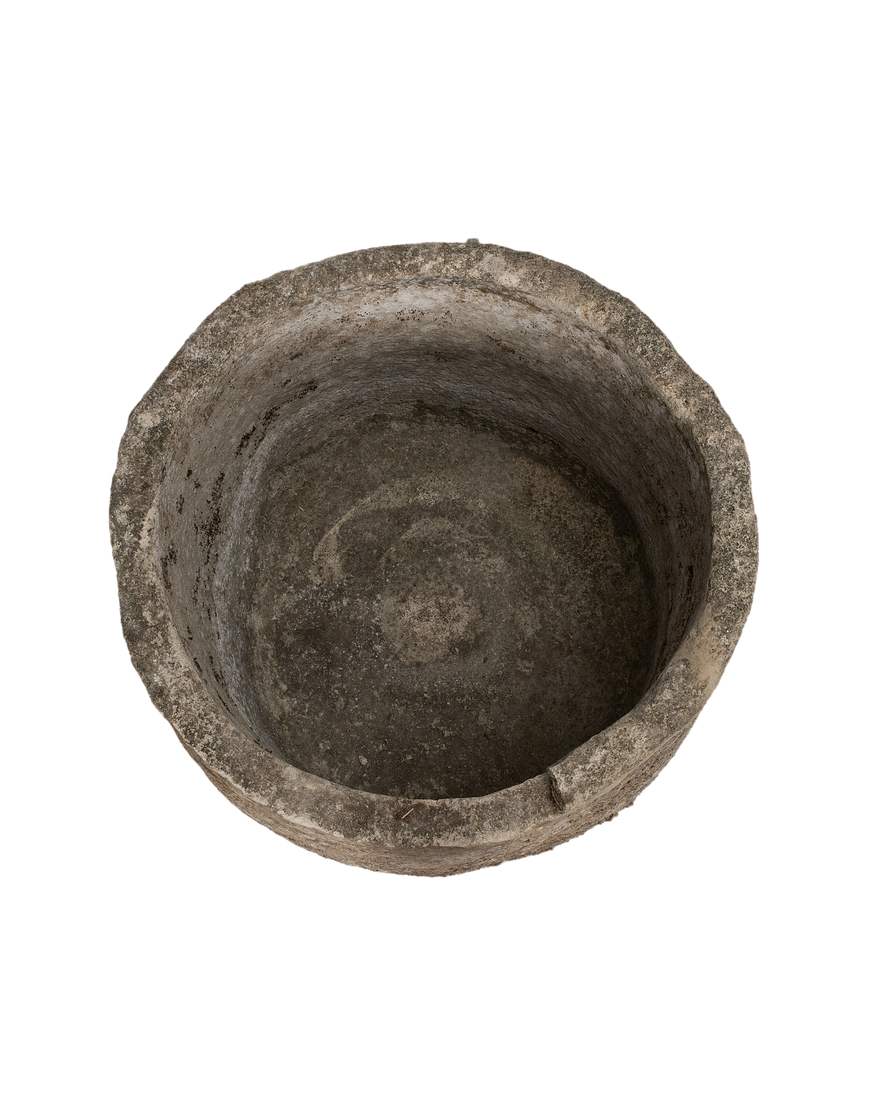 Limestone Trough - Round side view