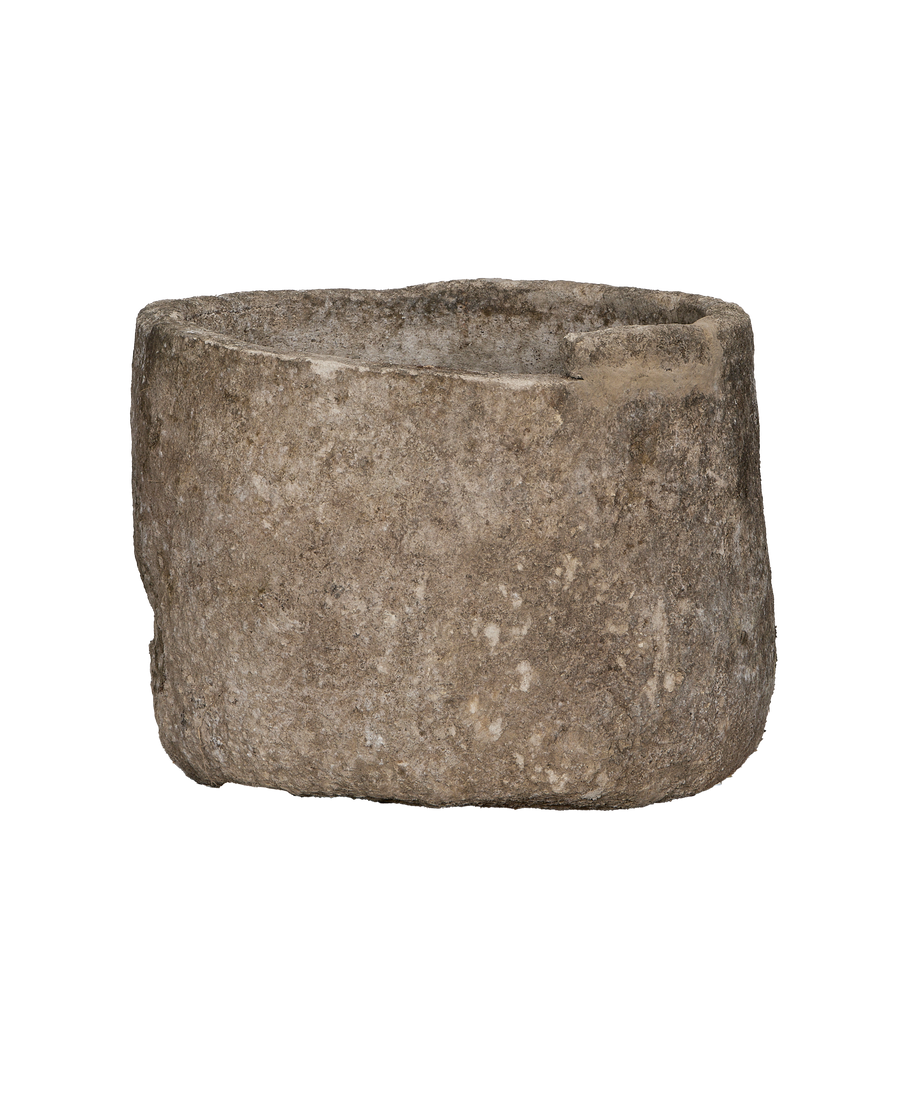 Limestone Trough - Round detail view