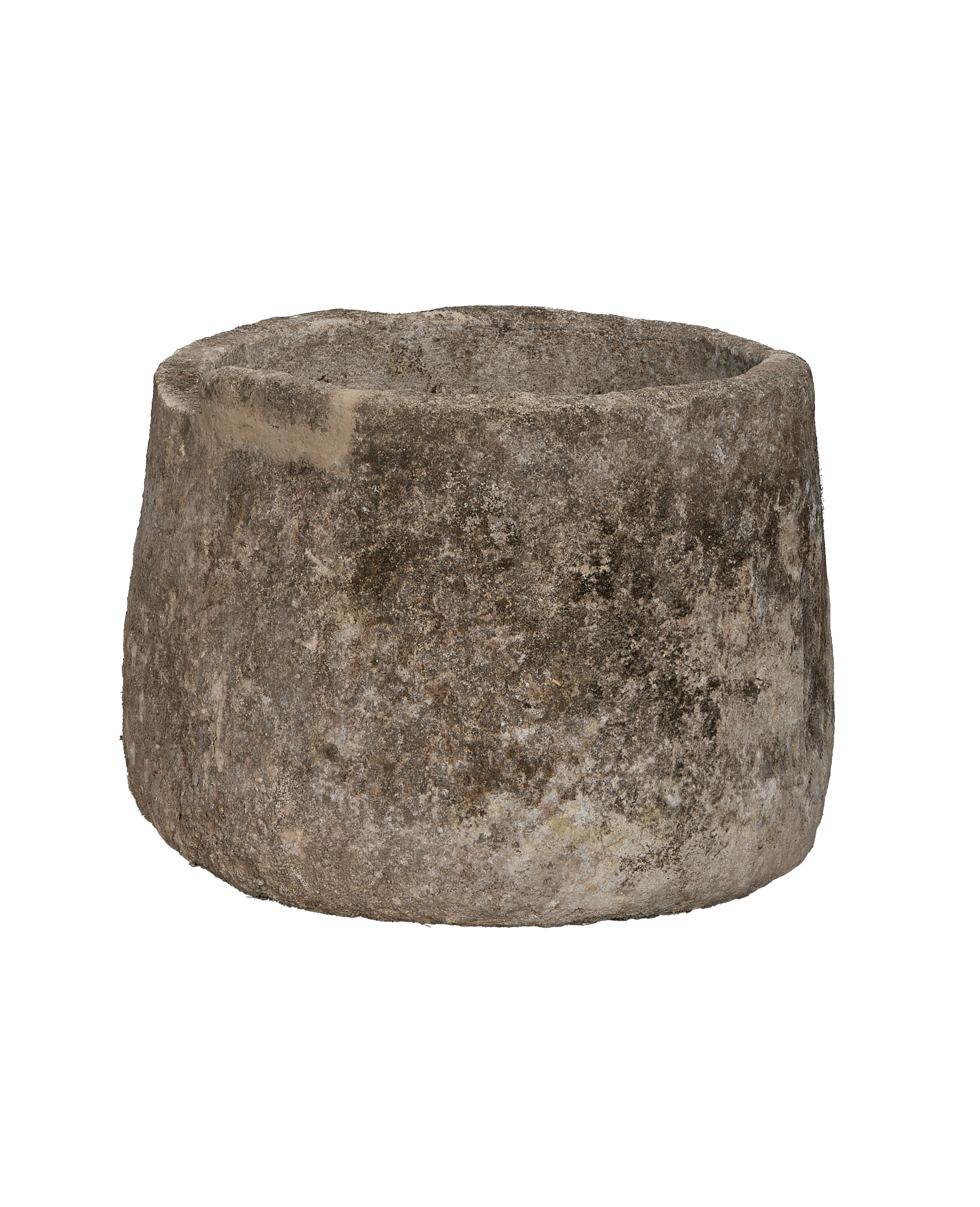 Limestone Trough - Round - oak - from Indonesia - vintage