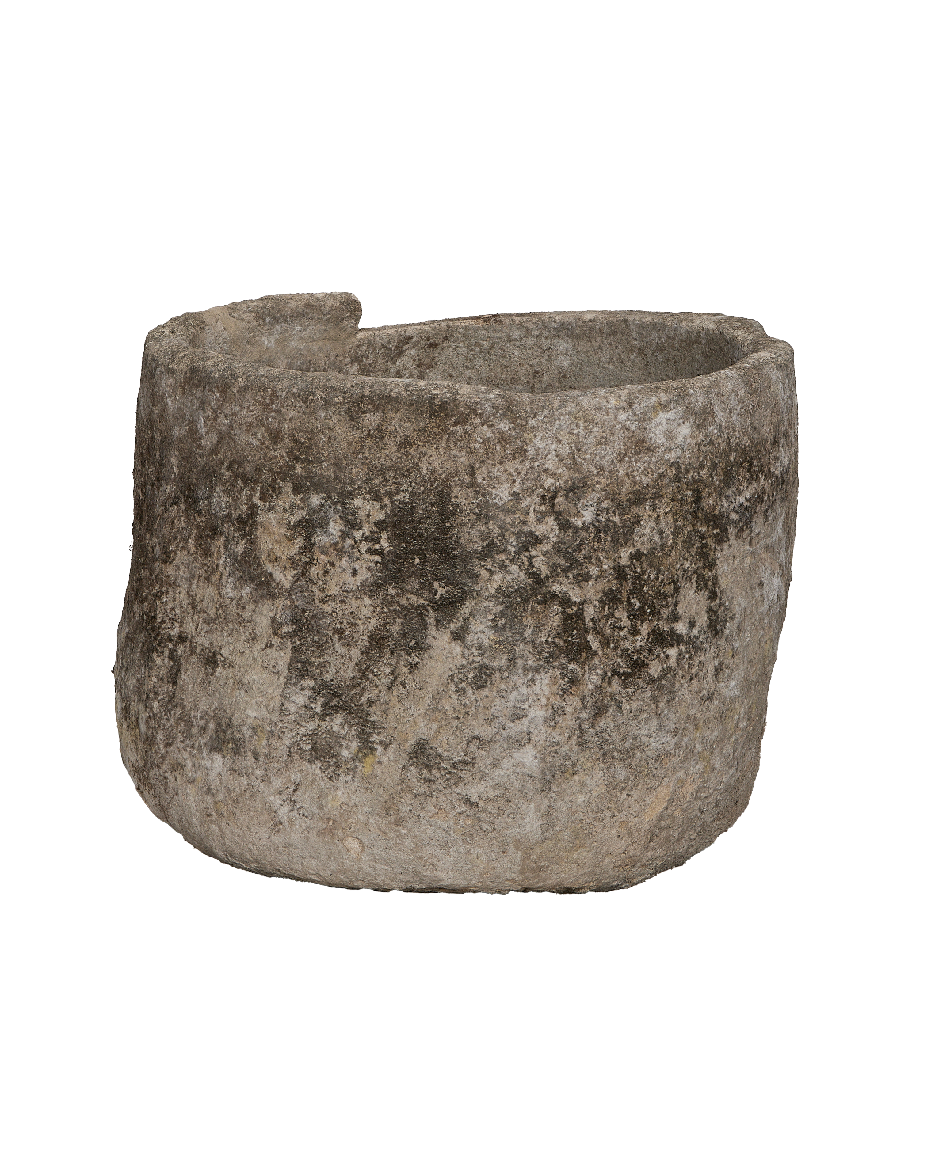 Limestone Trough - Round alternate angle