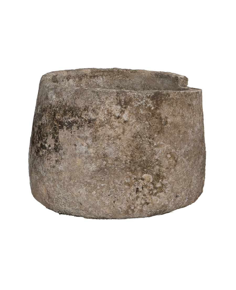 Limestone Trough - Round close-up