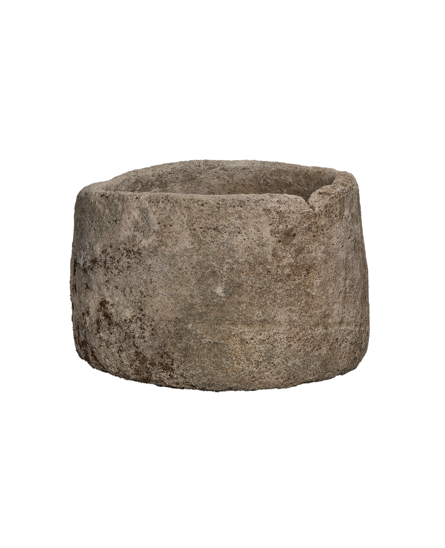 Limestone Trough - Round alternate angle