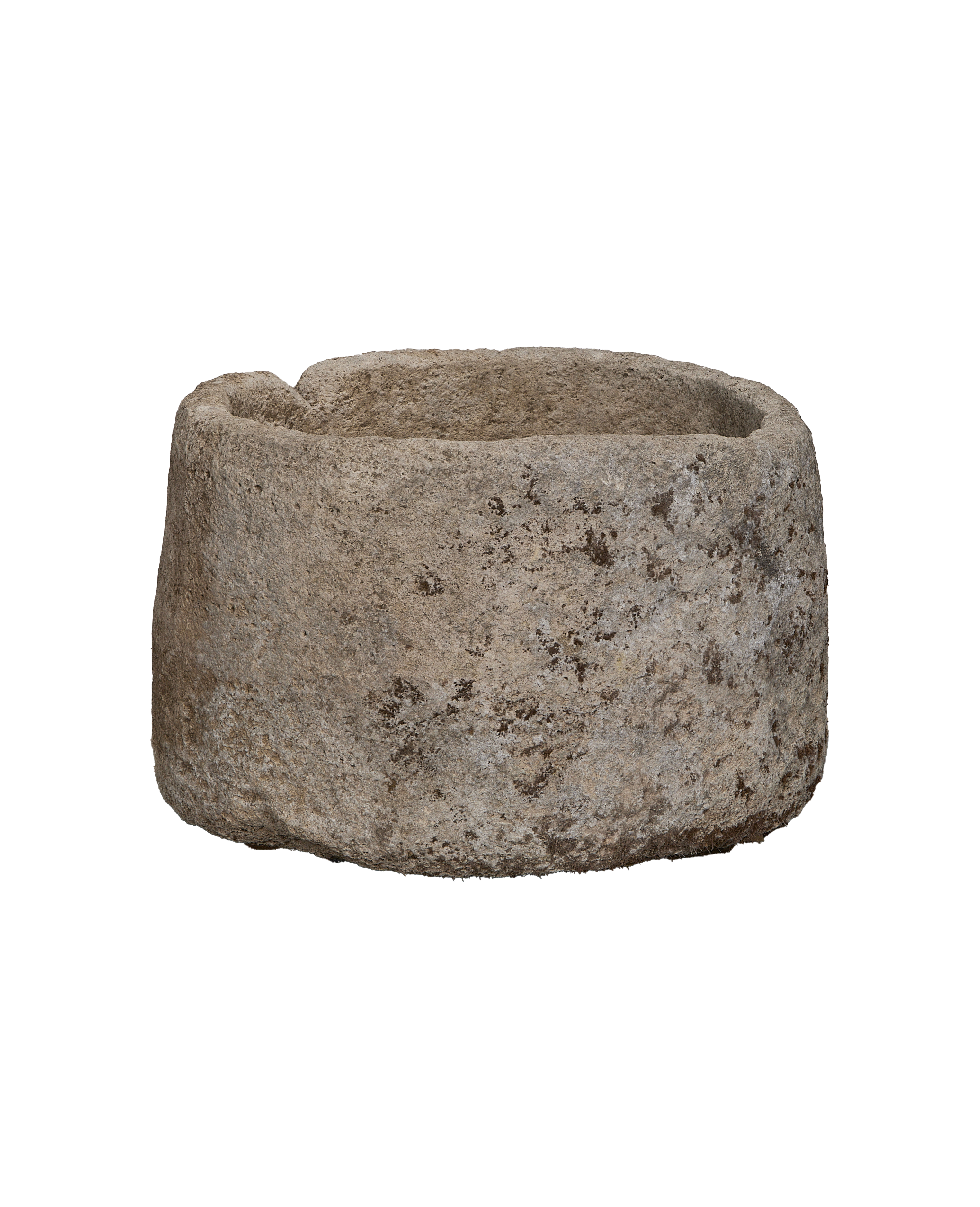 Limestone Trough - Round - oak - from Indonesia - vintage