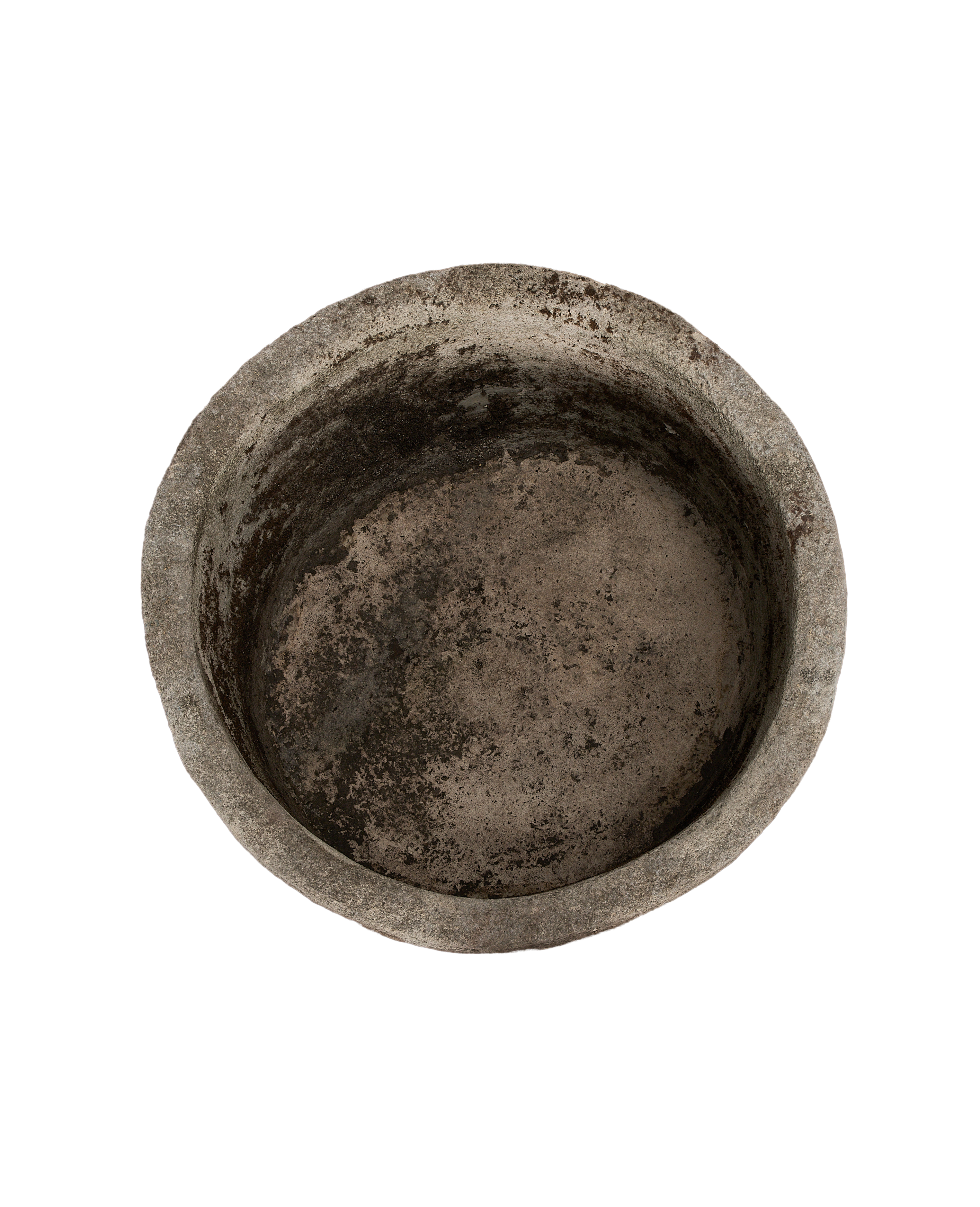 Limestone Trough - Round side view