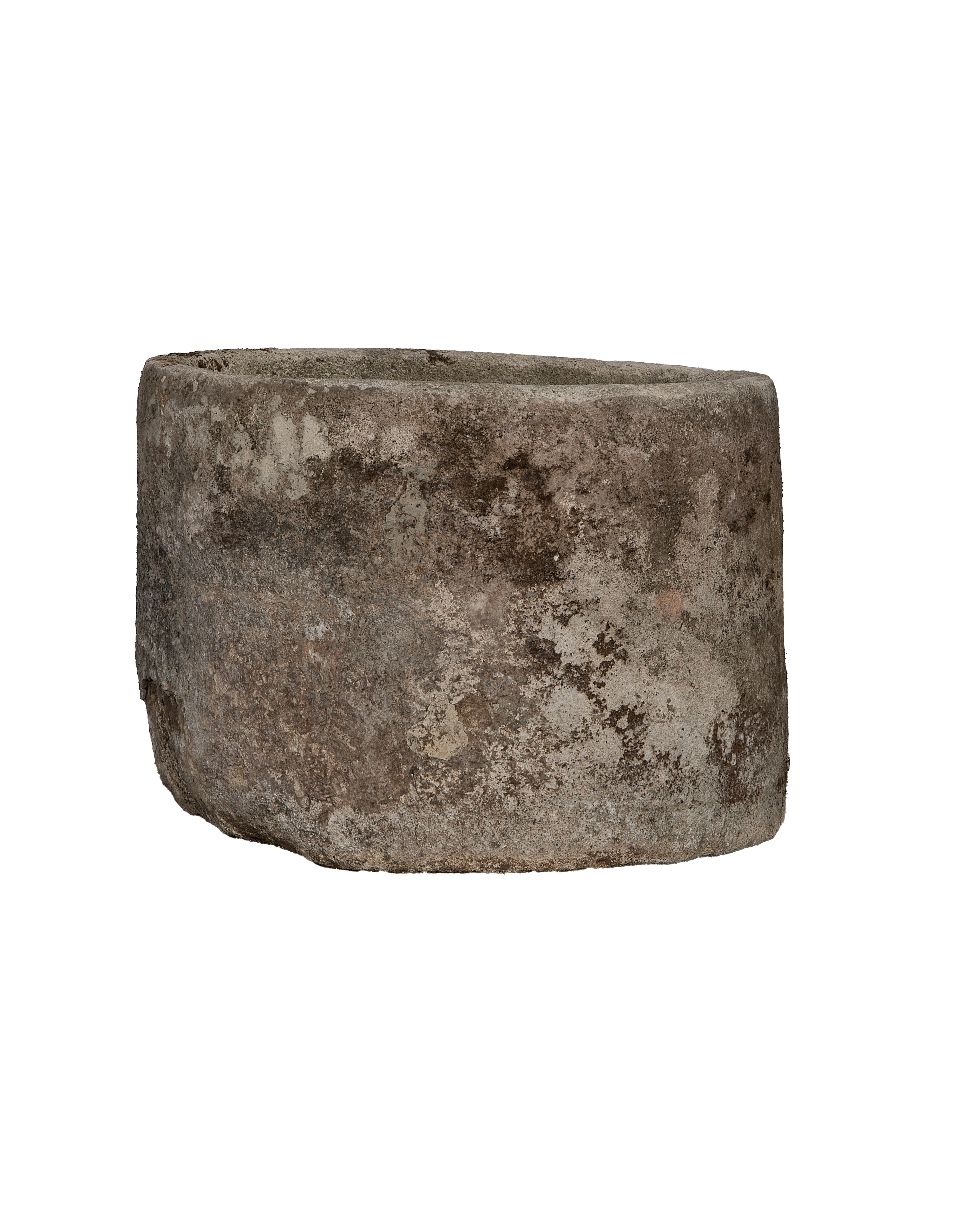 Limestone Trough - Round - oak - from Indonesia - vintage