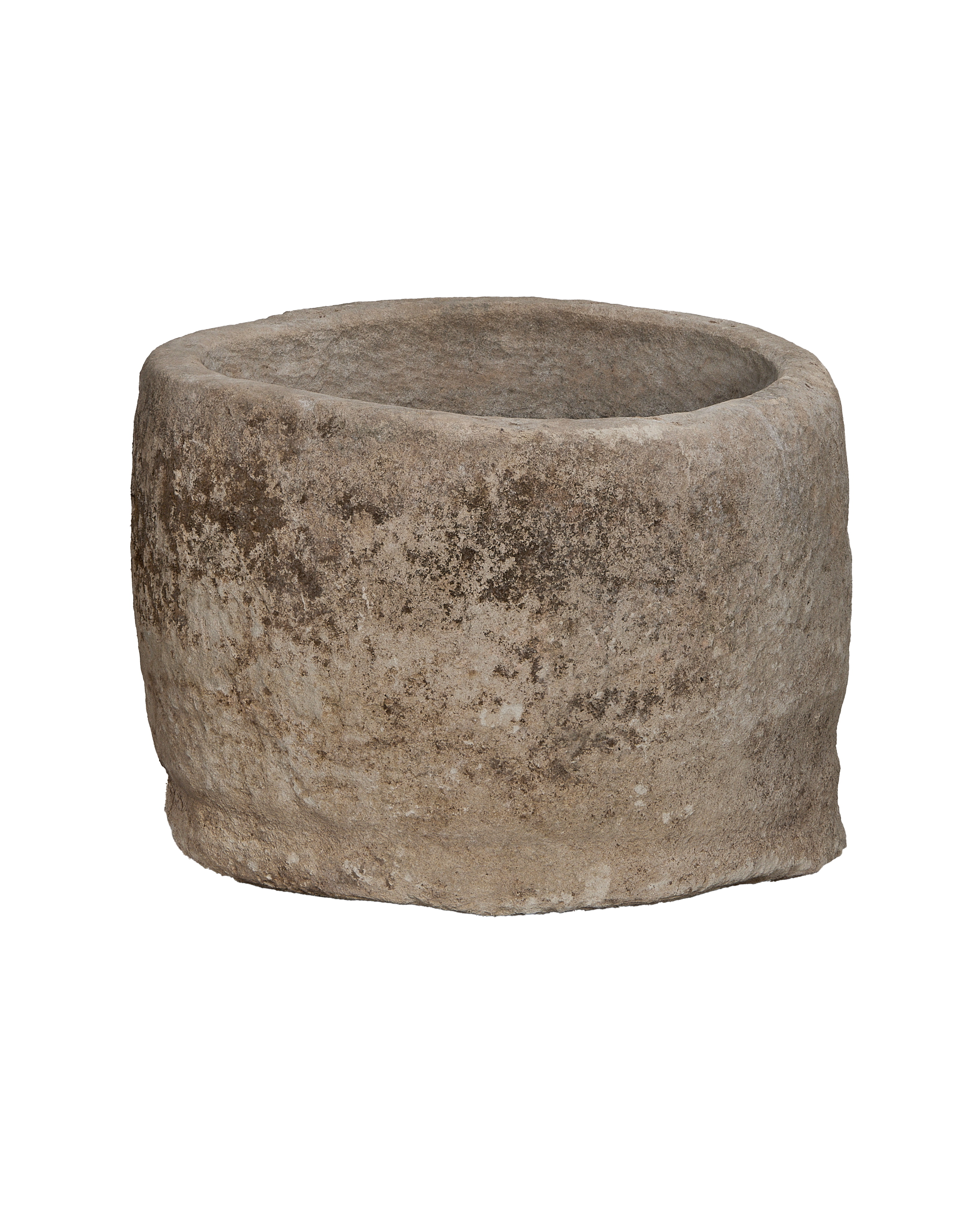 Limestone Trough - Round - oak - from Indonesia - vintage