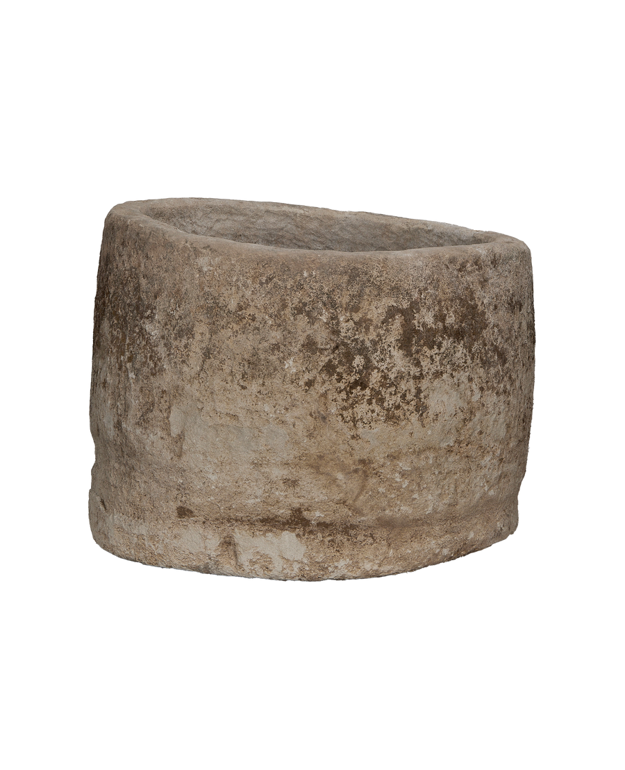 Limestone Trough - Round alternate angle